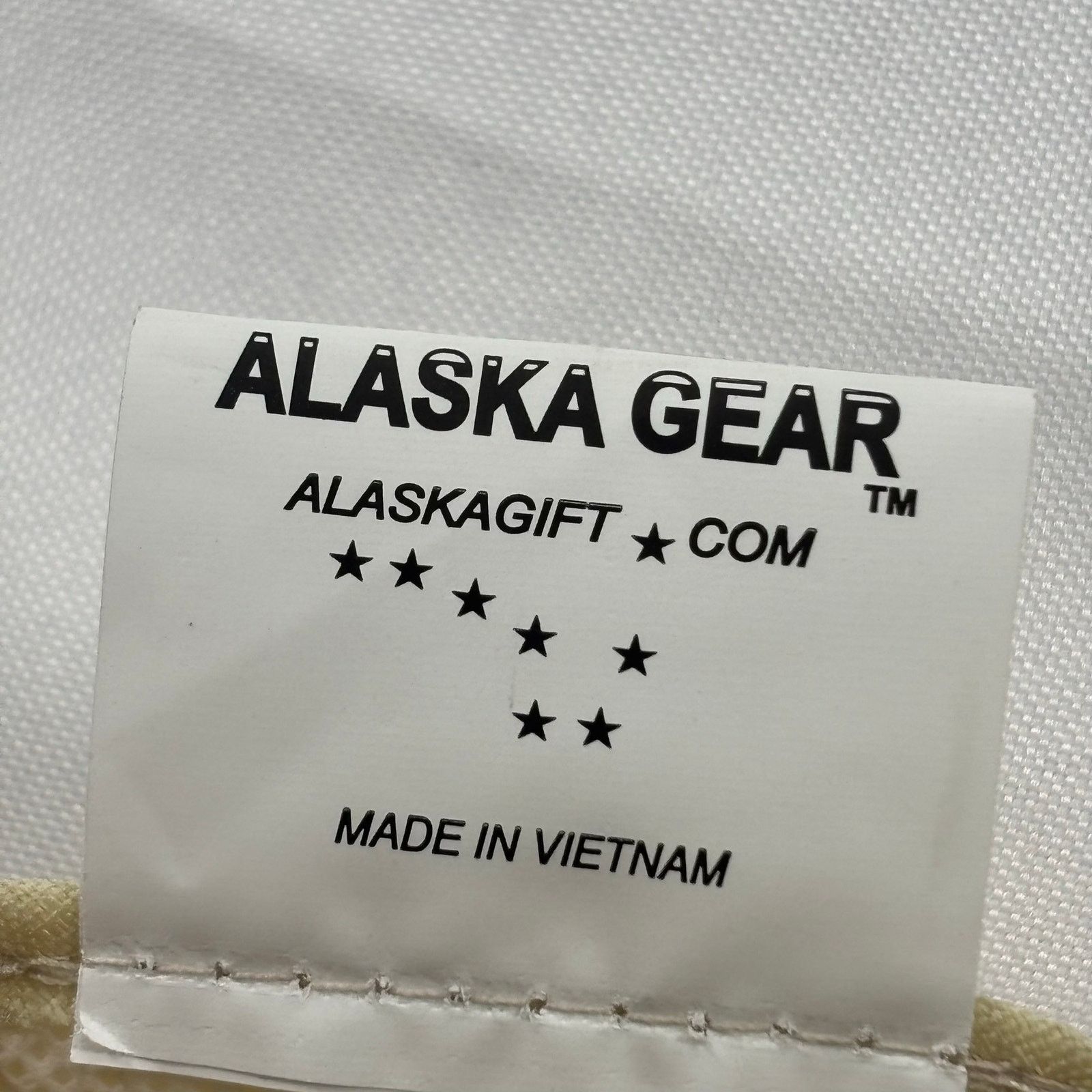 Vintage Alaska Gear Embroidered Baseball Cap Beige Brown Adjustable Size ONE SIZE - 4 Thumbnail