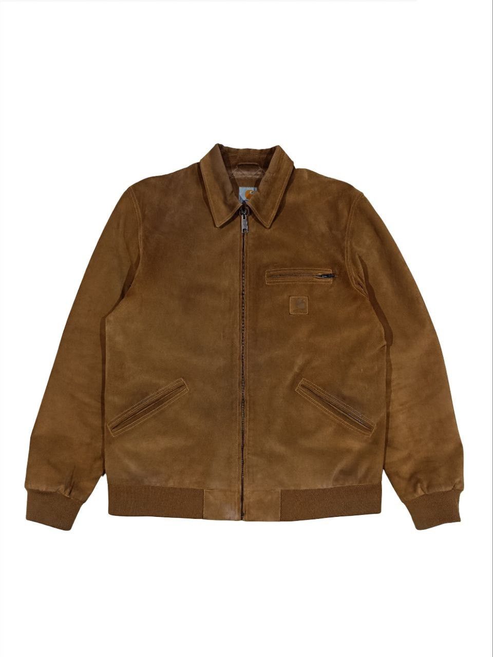 A.P.C. × Carhartt A.P.C. x Carhartt Detroit Leather Jacket | Grailed