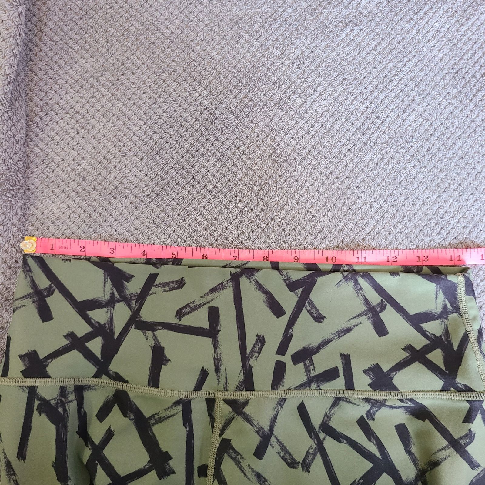 Sage Sage Women's XL Yoga Pants Green/Black Abstract Stretchy Size 28" / US 6 / IT 42 - 7 Thumbnail