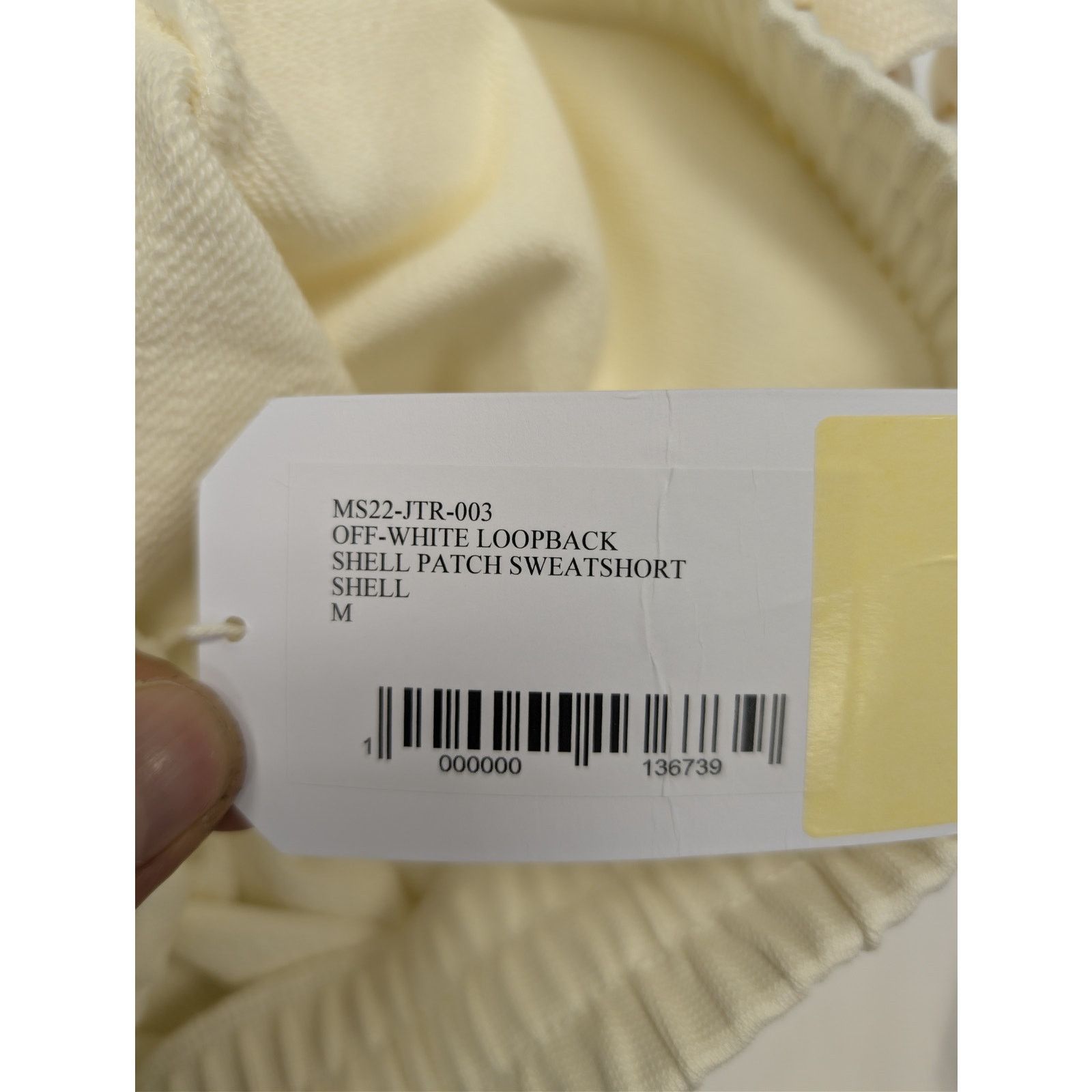 Casablanca o1rshd1 CC20 loopback Shell Patch Sweatshort Shorts in Ivory Size US 32 / EU 48 - 16 Thumbnail