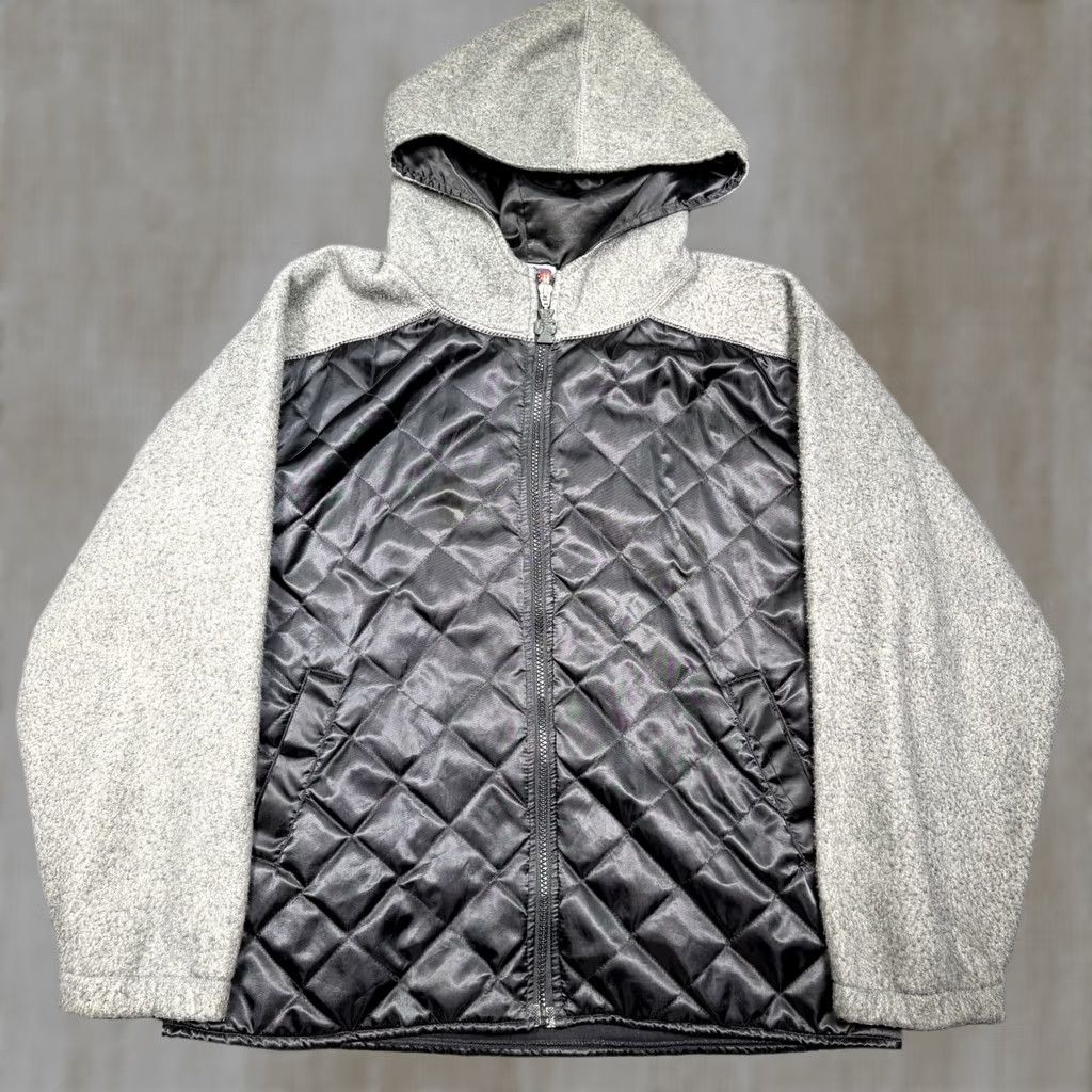 Vintage VINTAGE Crunch Jacket Mens Large Hooded Quilted Fleece Gym Insulated 80s Size US L / EU 52-54 / 3 - 1 Thumbnail