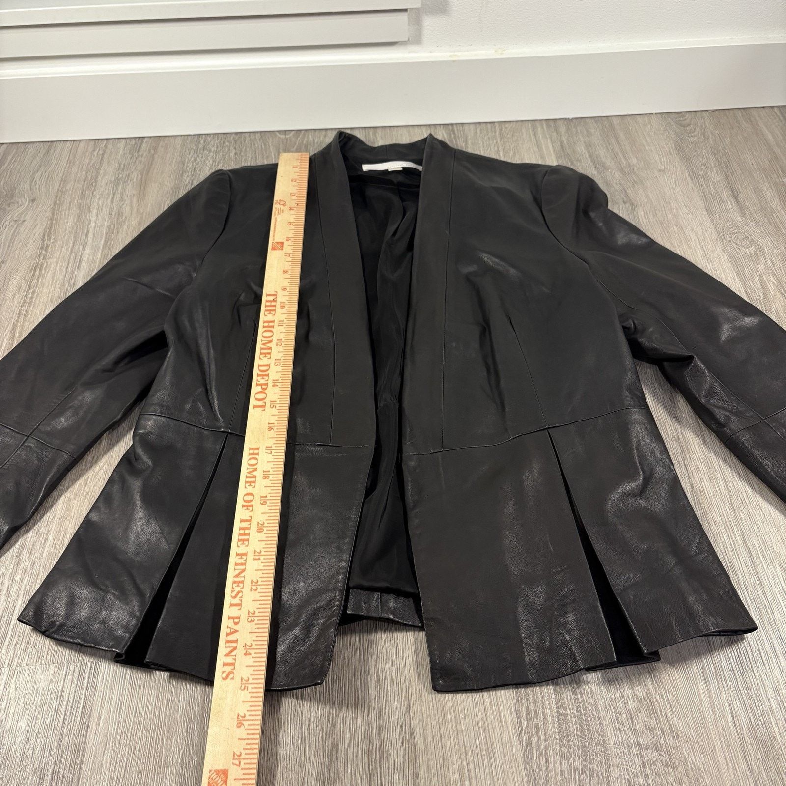 Other Emerson Rose Women's Leather Jacket Black Open Blazer Size L Size L / US 10 / IT 46 - 4 Thumbnail