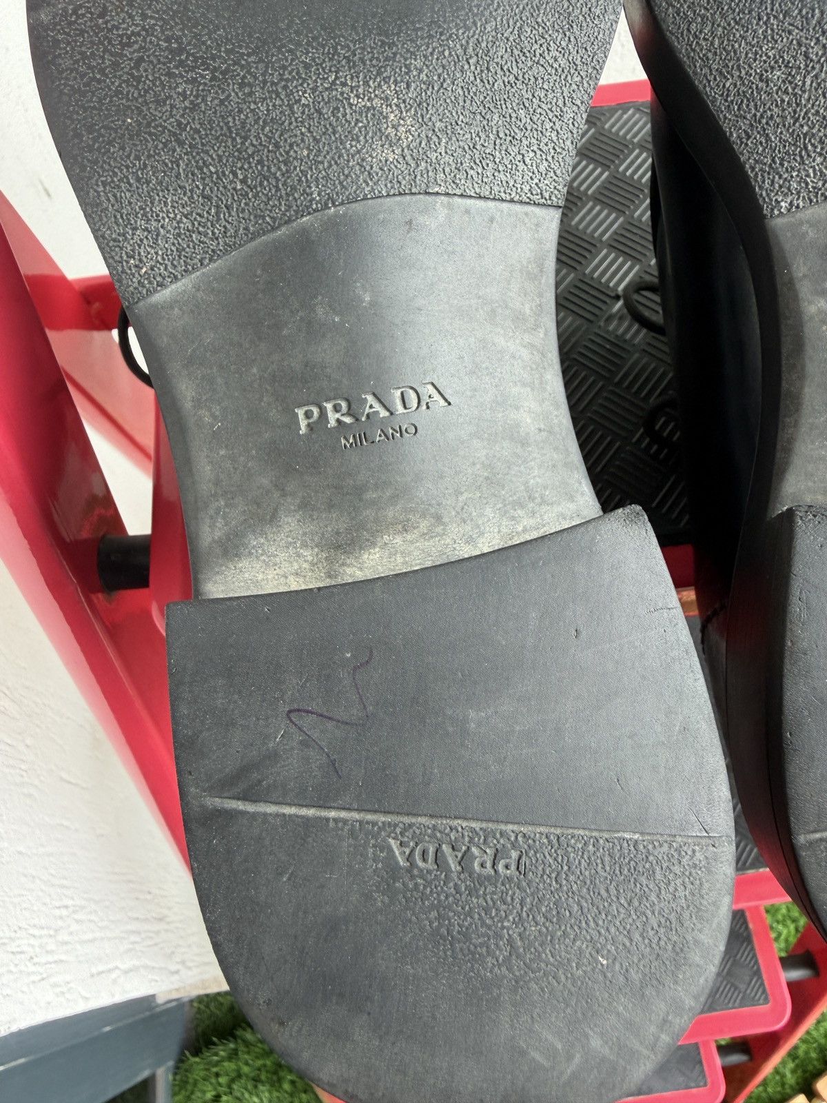 Prada brush leather loafers Size US 7 / EU 40 - 16 Thumbnail