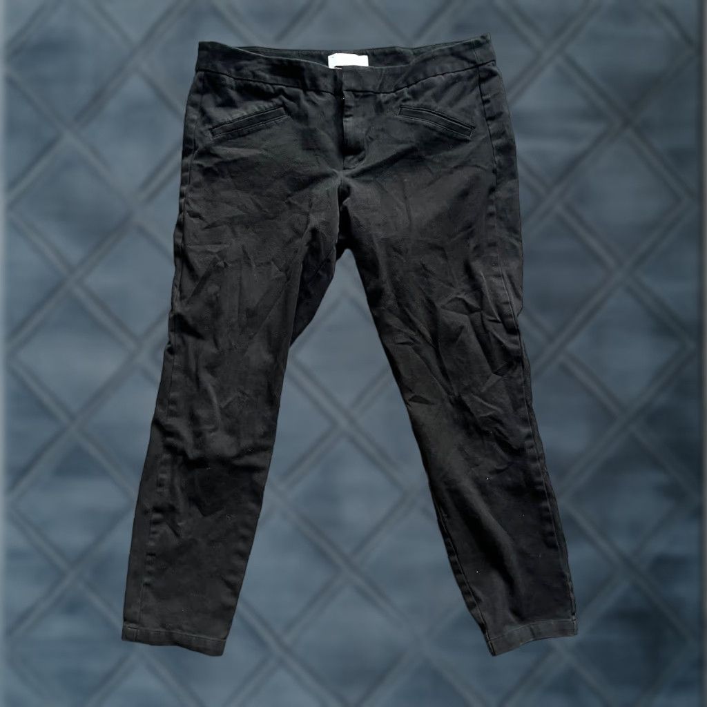 Gap VINTAGE Gap Ultra Skinny Black Stretch Crop Pants Womens 10 Black Cropped Slim Skinny 10R Seasonal? Size 32" / US 10 / IT 46 - 1 Thumbnail