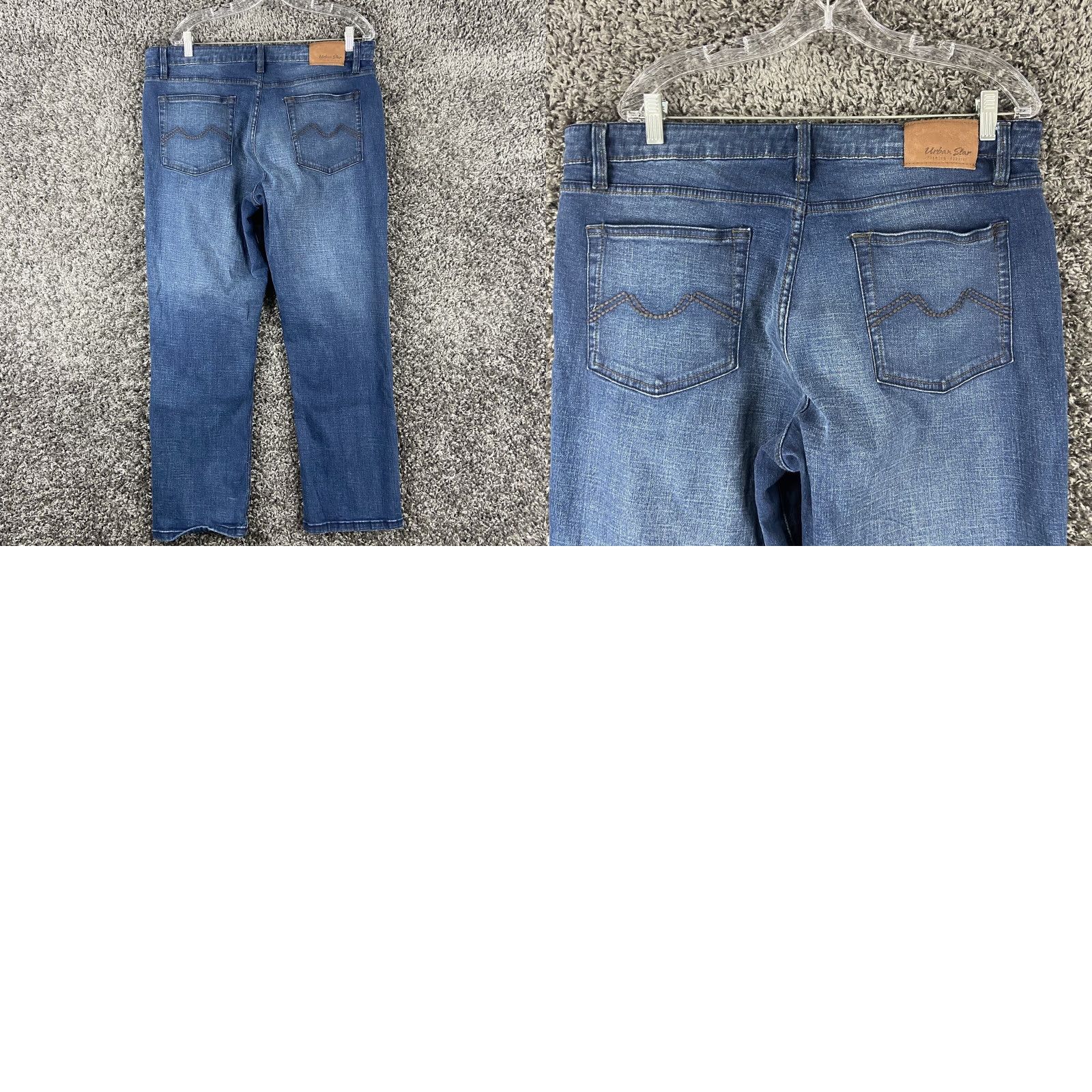 Vintage VINTAGE? No — Urban Star Premium Apparel Jeans Blue 38x30 Men Straight Stars Denim Jeans 38 Men's Regular Blue Stars Jeans Size US 38 / EU 54 - 8 Thumbnail