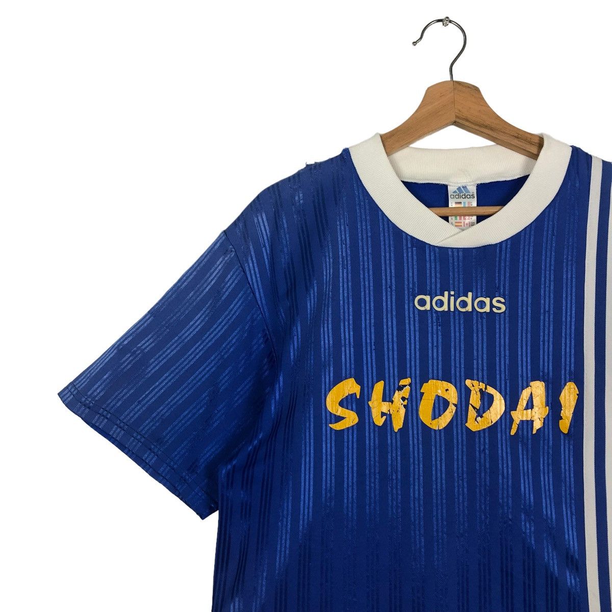 Adidas 🔥Vintage Adidas Made in England Jersey Shodai Team Soccer Size US M / EU 48-50 / 2 - 6 Thumbnail
