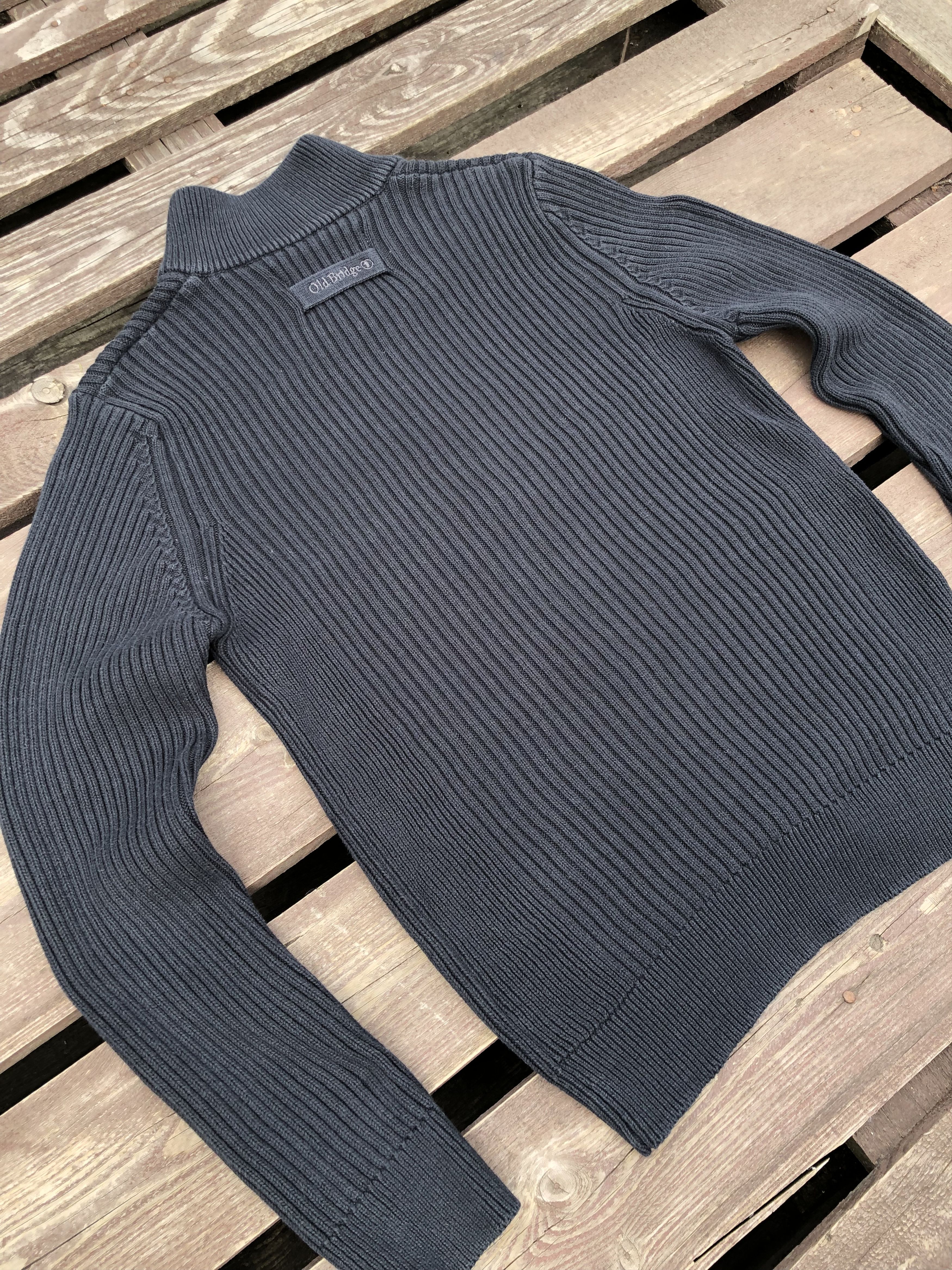 Vintage Old Bridge Y2K Vintage Zip Up Knitted Sweater Size US M / EU 48-50 / 2 - 8 Thumbnail