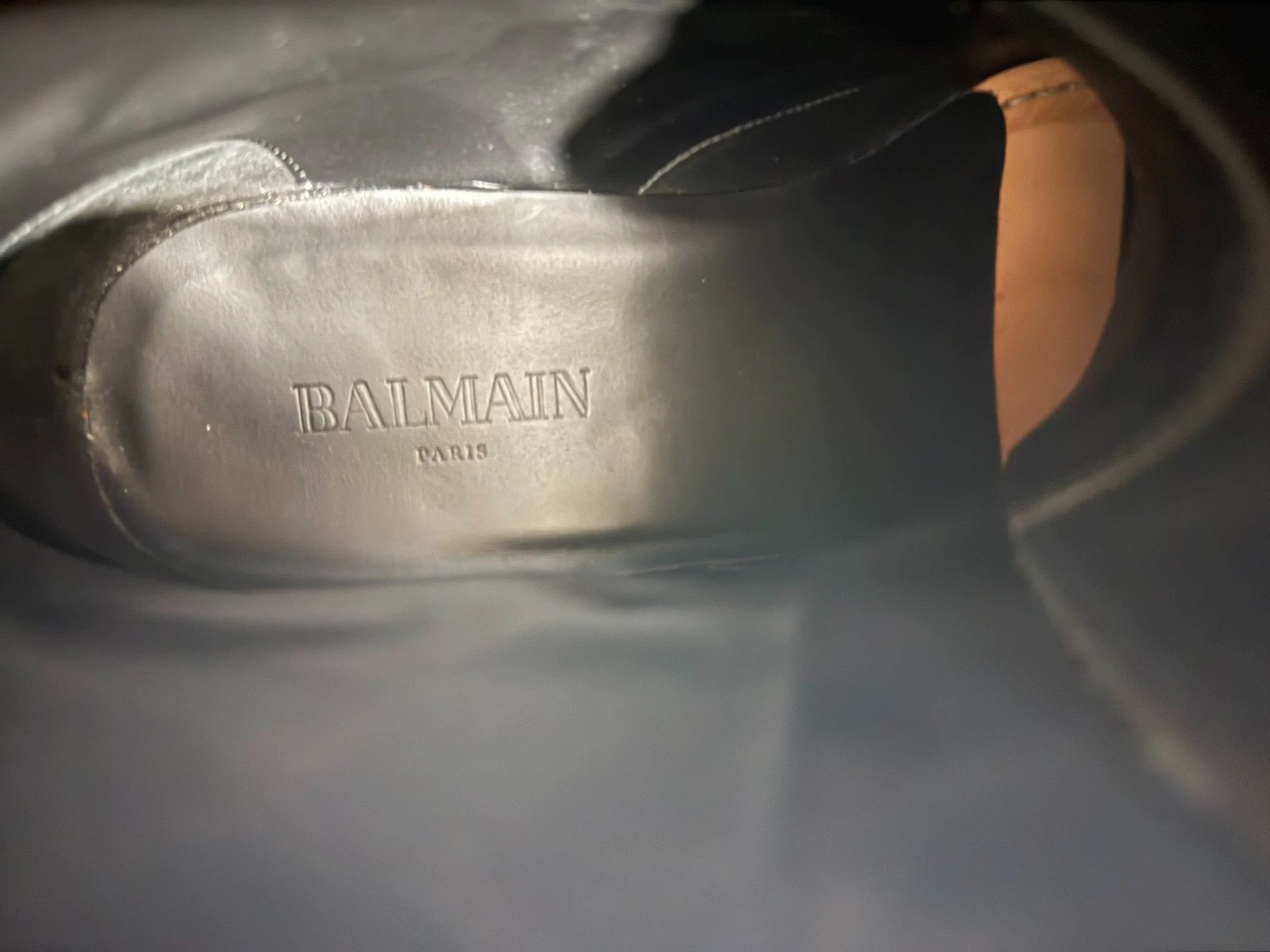 Balmain Balmain Black Leather Steel Toe Biker Boots Size 41 Size US 9 / EU 42 - 9 Thumbnail