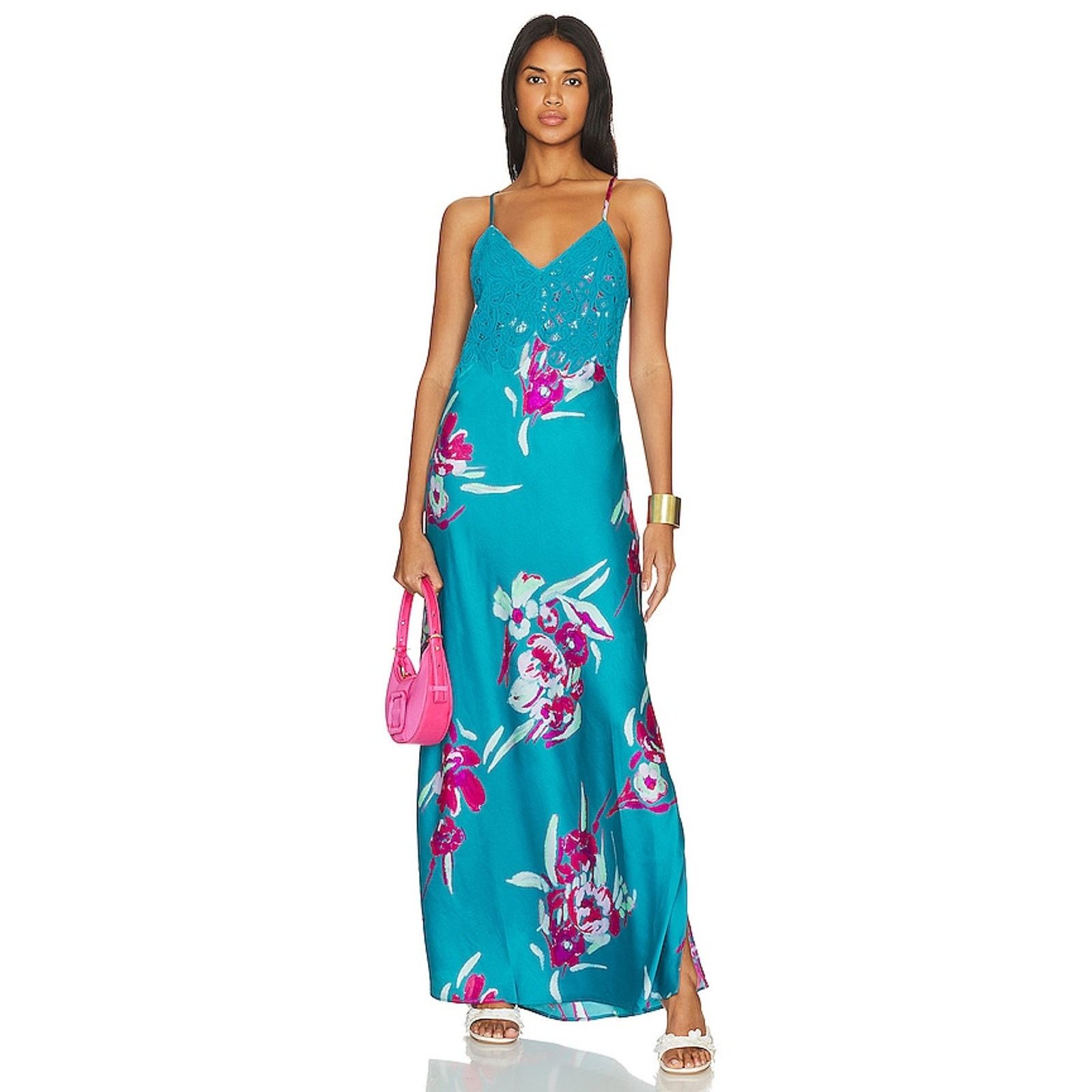 Free People New Forever Yours Floral Slip Maxi Dress $228 X-SMALL Size XS / US 0-2 / IT 36-38 - 5 Thumbnail