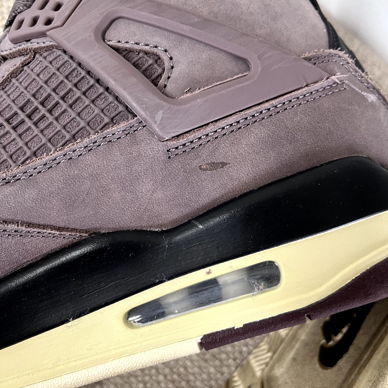 A Ma Maniere × Jordan Brand × Nike Jordan 4 Retro x A Ma Maniere Size 10.5M Preowned No Box i Size US 10.5 / EU 43-44 - 13 Thumbnail