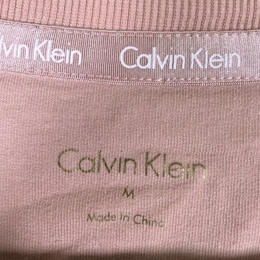 Calvin Klein Calvin Klein Womens Shirt Pink Gold Lace Up Front Long Sleeve Stretch Medium Blouse Women Casual Workwear 2020s Size M / US 6-8 / IT 42-44 - 6 Thumbnail