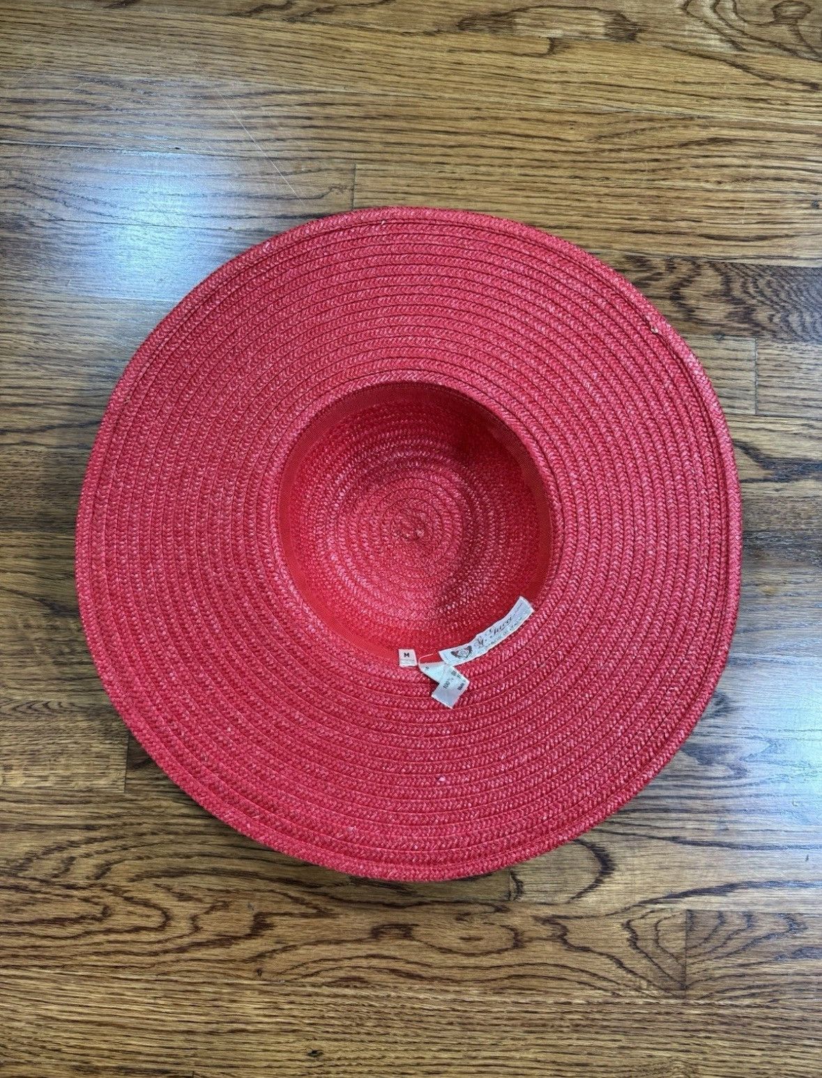 Gucci Vintage 90s Gucci Straw Hat Red Womens Size M Made In Italy Size ONE SIZE - 5 Thumbnail