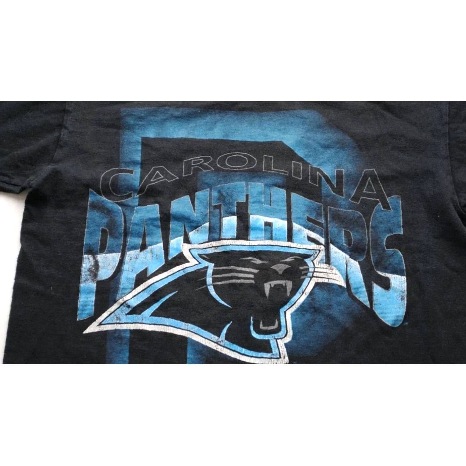 Anvil Carolina Panthers T-Shirt Anvil 1995 Graphic Tee Men's M Black 1990s Sportswear/Beach Mens Size US M / EU 48-50 / 2 - 3 Thumbnail