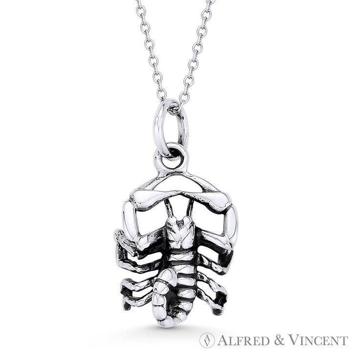 Other Scorpio Zodiac Sign Astrology Oxidized Pendant Size ONE SIZE - 1 Preview