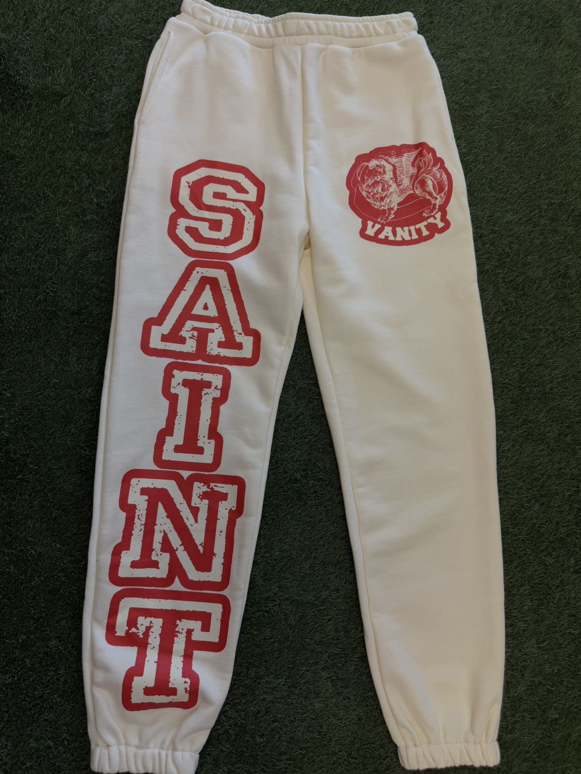 Saint Vanity Saint Vanity Sweatpants Red Cream Size S (NEW) Size US 28 / EU 44 - 10 Thumbnail