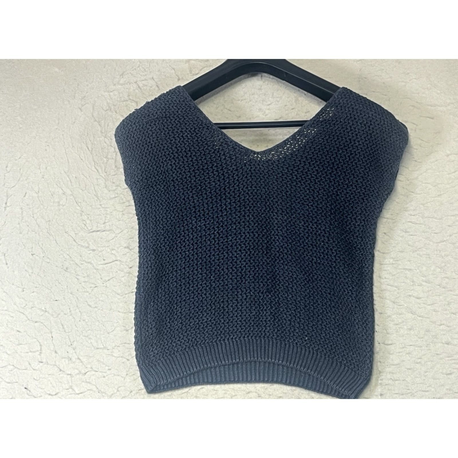 Vintage VINTAGE Cassidy Vest Sweater Knit Linen Blue Small Womens Sleeveless Boat Neck Slim All Seasons 100% Linen Vest Summer Fall Spring Winter Size S / US 4 / IT 40 - 2 Thumbnail