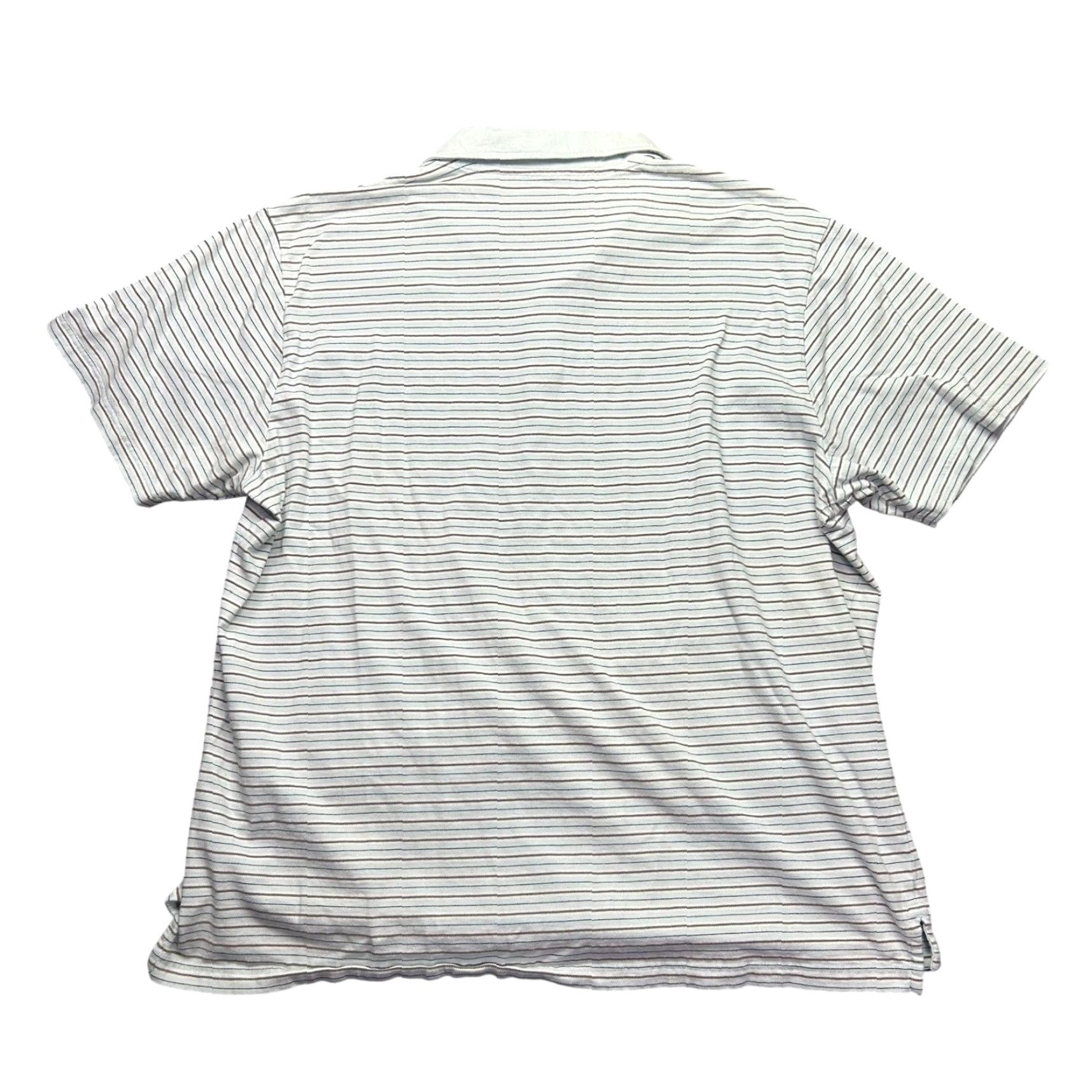 Oakley Oakley Polo Shirt Striped XL Men Light Blue White Knit Short Sleeve Golf Casual Shirt Size US XL / EU 56 / 4 - 3 Thumbnail