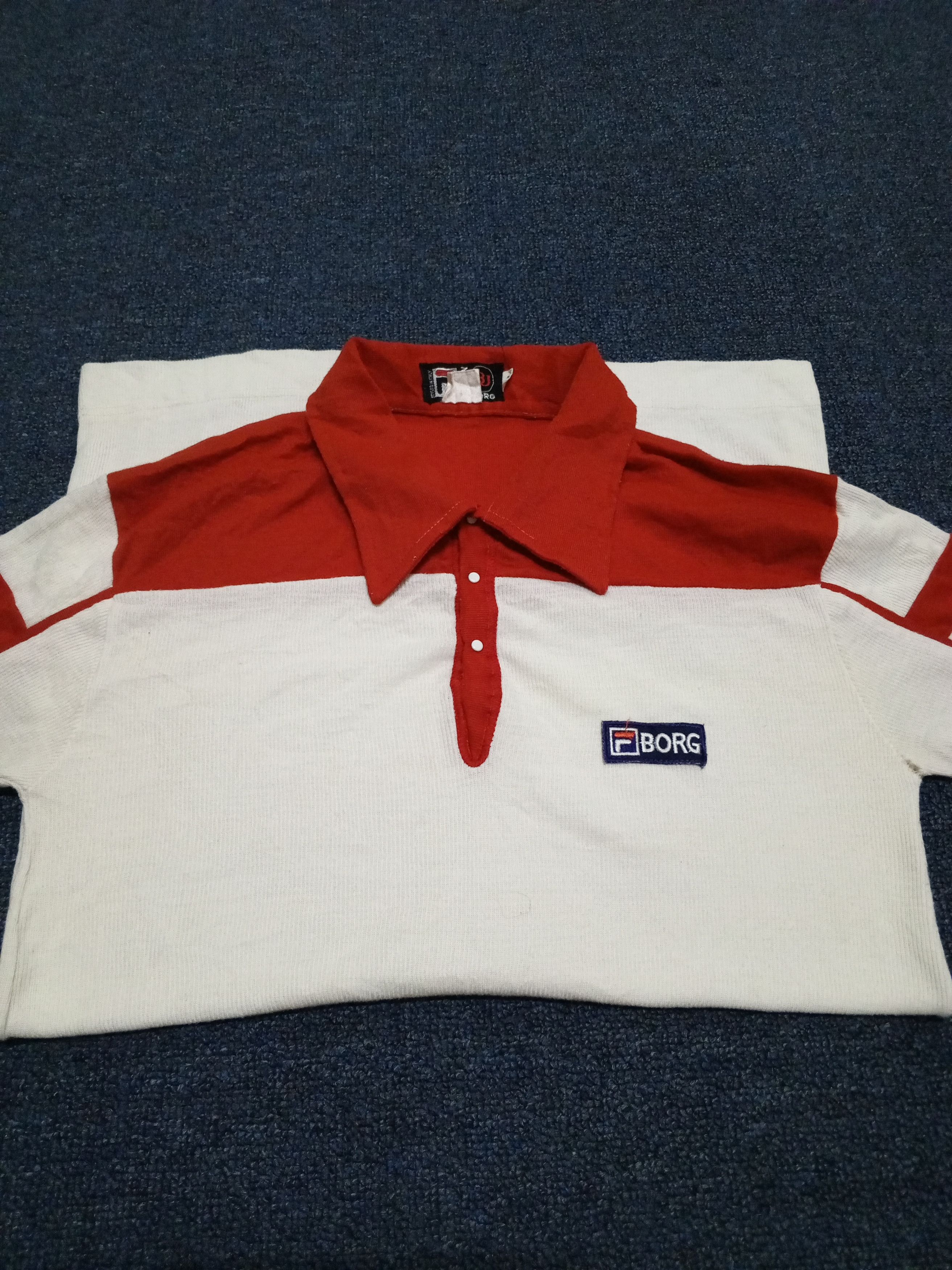Fila 💥rare items💥70s Fila BJ - BJORN BORG 4BUTTON SHIRT Size US XS / EU 42 / 0 - 4 Thumbnail