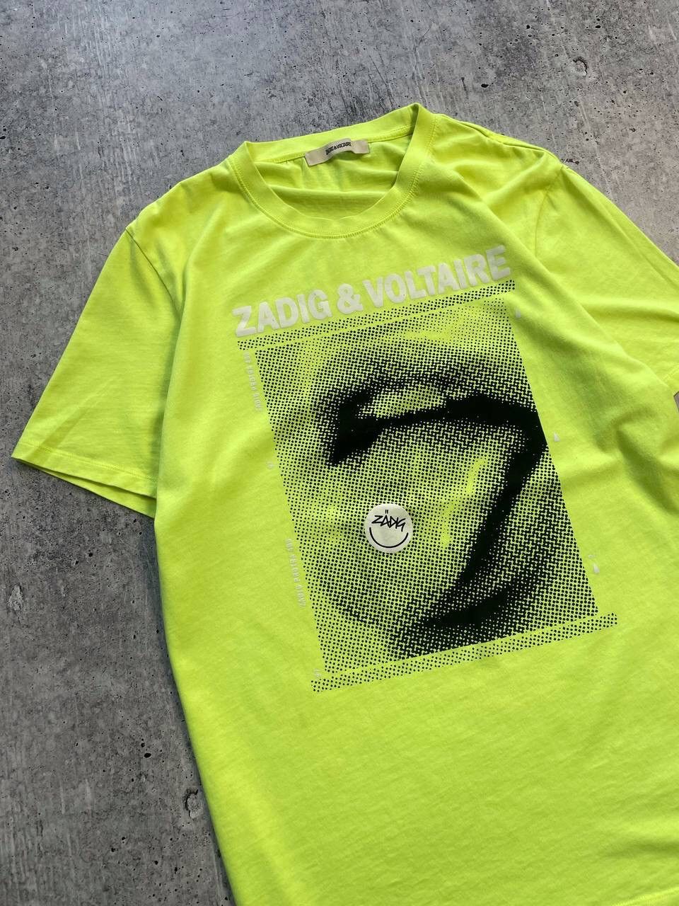 Japanese Brand × Vintage × Zadig & Voltaire Zadig & Voltaire Green Acid Tee T-Shirt Y2K Size US L / EU 52-54 / 3 - 2 Thumbnail