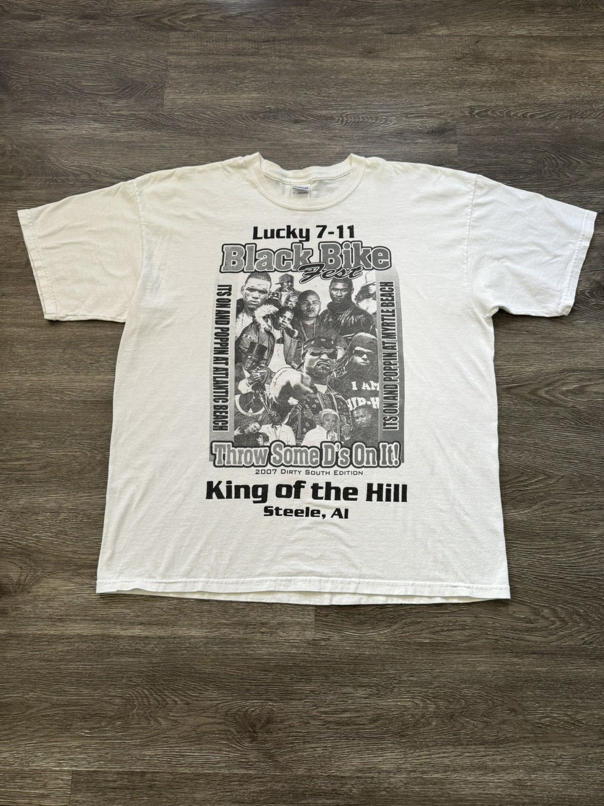 Rap Tees VTG 2007 Black Bike Fest Rap Tee Jay Z Soulja Boy Fat Joe Size US XL / EU 56 / 4 - 1 Thumbnail