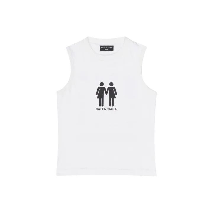 Balenciaga Balenciaga FW22 Sleeveless Logo Tank Top Size US L / EU 52-54 / 3 - 1 Thumbnail