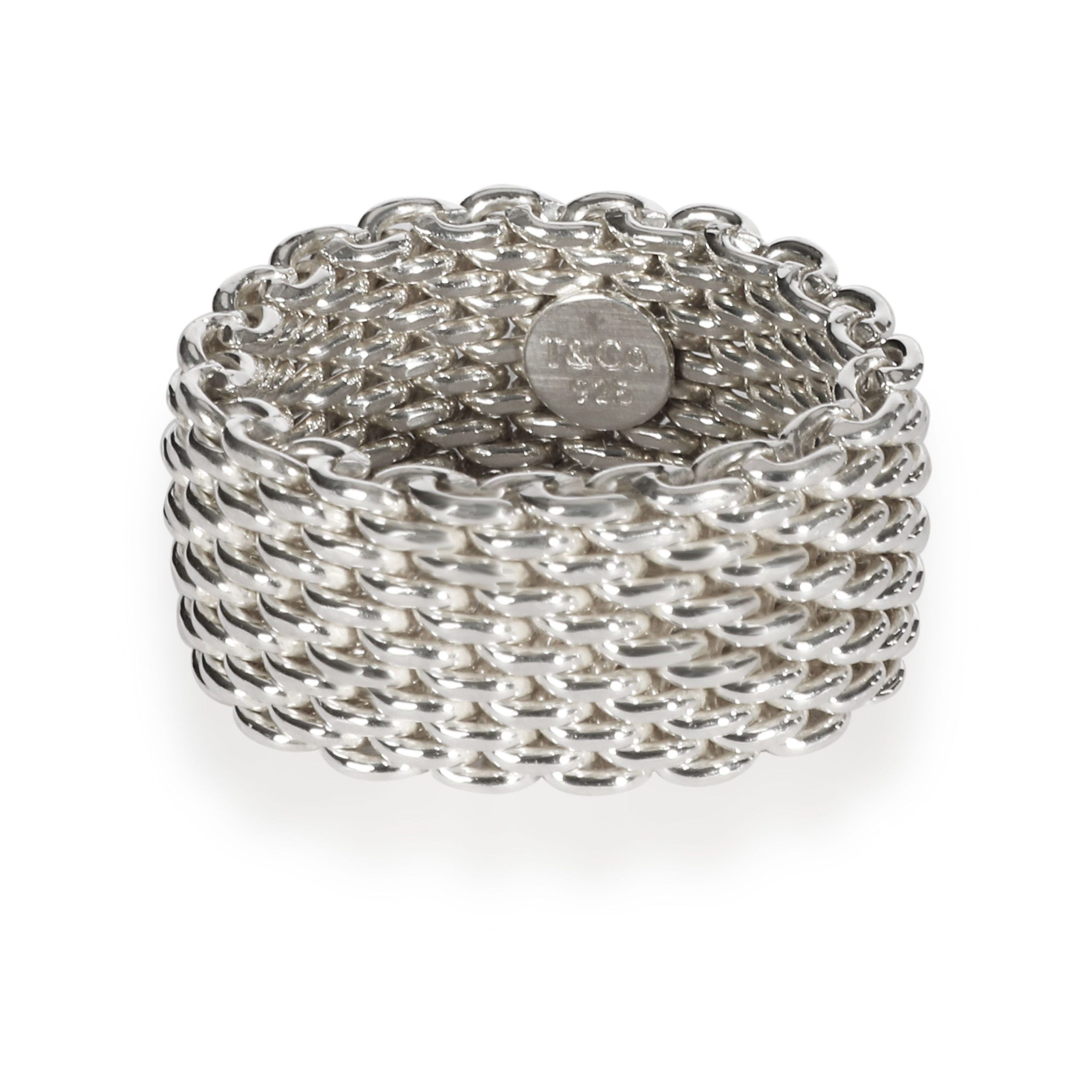 Tiffany & Co. Somerset Mesh Ring in Sterling Silver