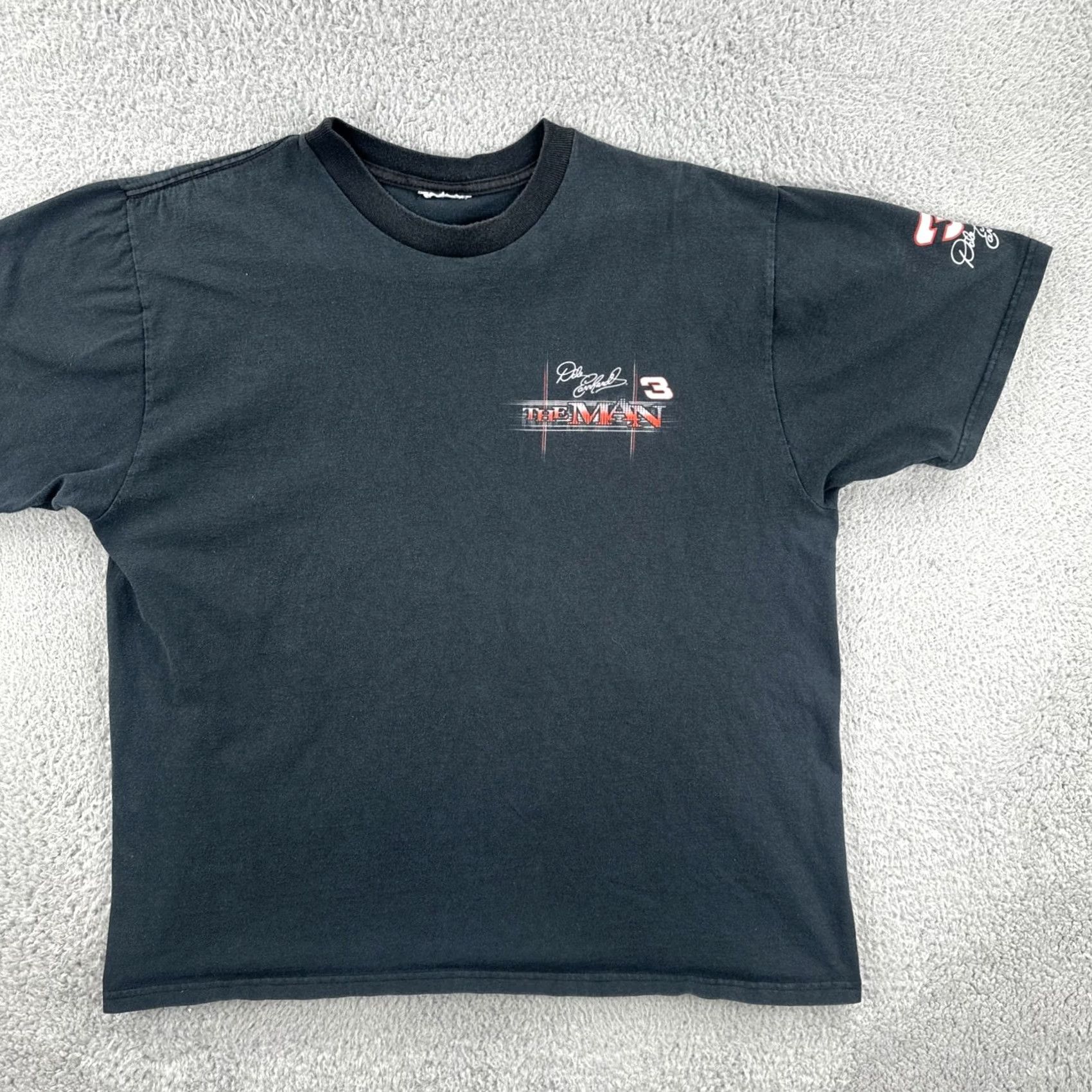 Vintage VINTAGE Chase NASCAR 90s T Shirt Men XL Black Crew Neck Short Sleeve Dale Earnhardt #3 The Man Size US XL / EU 56 / 4 - 3 Thumbnail