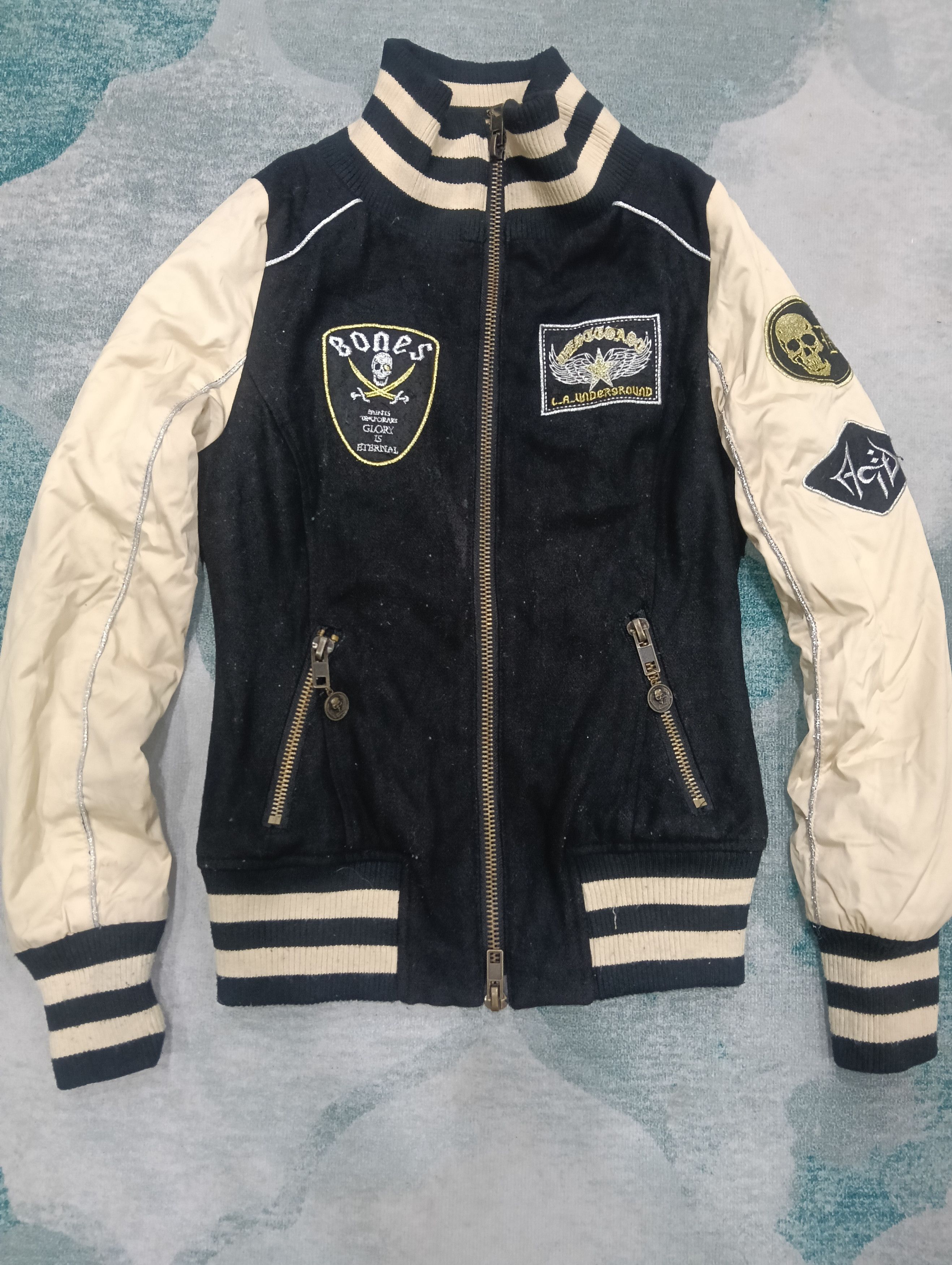 Beauty Beast × Hysteric Glamour × Japanese Brand Vintage d.i.a. Japanese brand varsity embroidery jacket Size S / US 4 / IT 40 - 2 Thumbnail