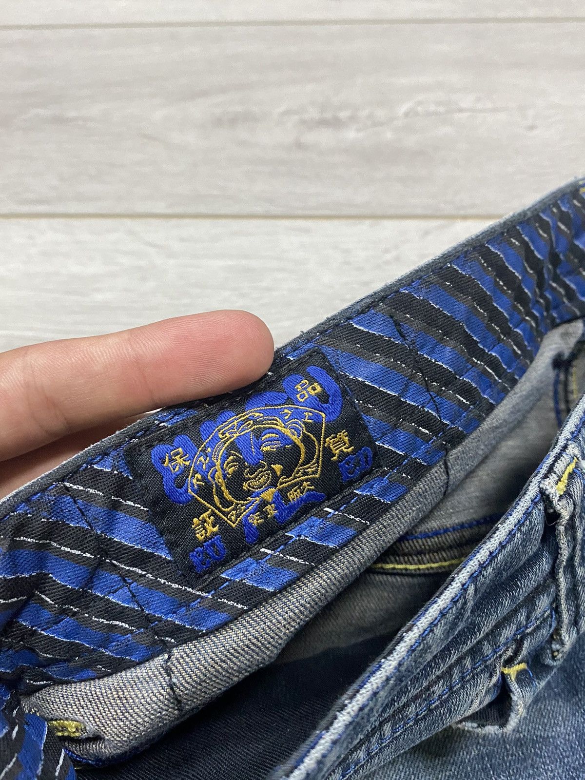 Evisu Evisu Eu Ed big seagull logo jeans Japanese Size US 31 - 5 Thumbnail
