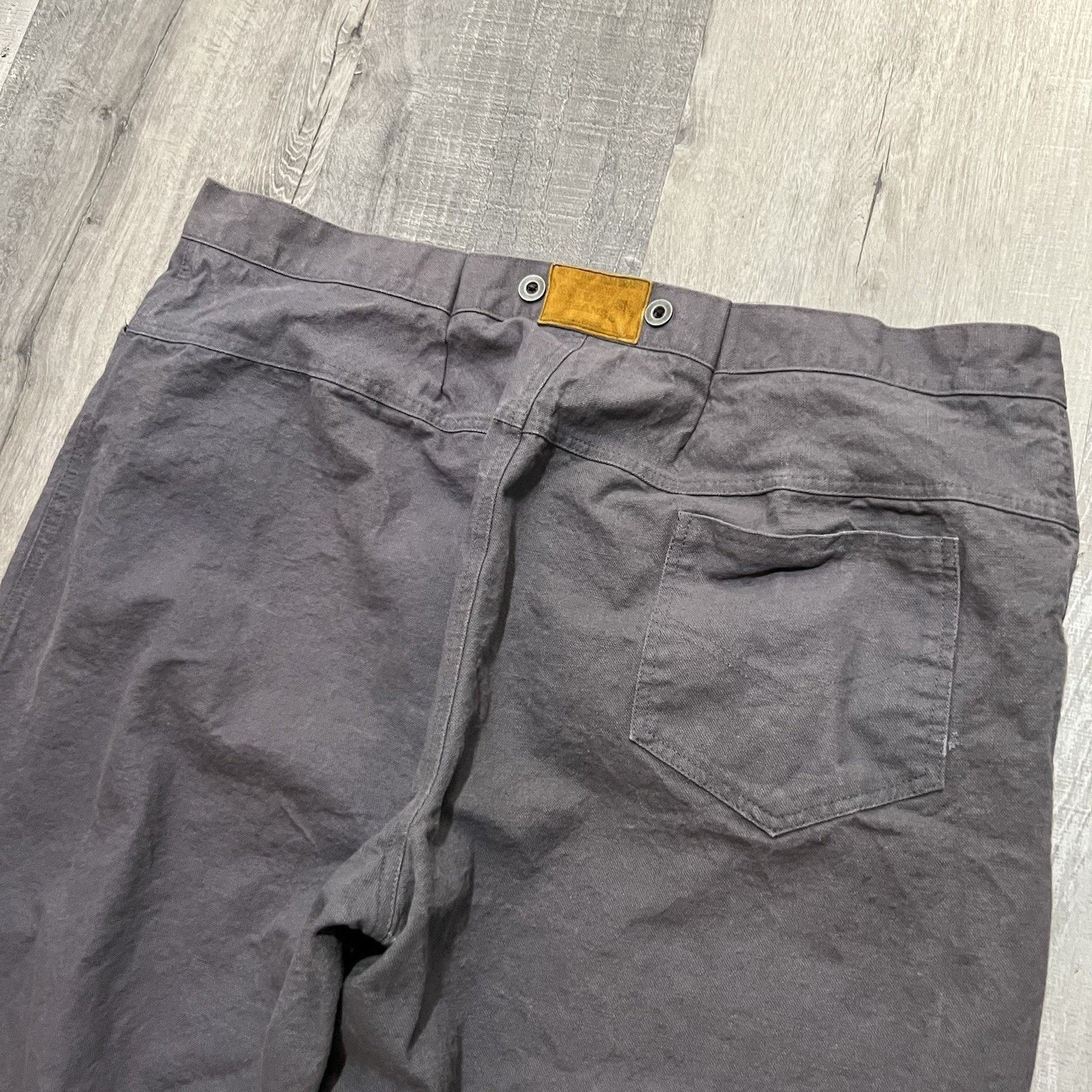 Vintage River Junction Old West Gold Rush Denim Canvas Miner Pants Size US 42 / EU 58 - 4 Thumbnail