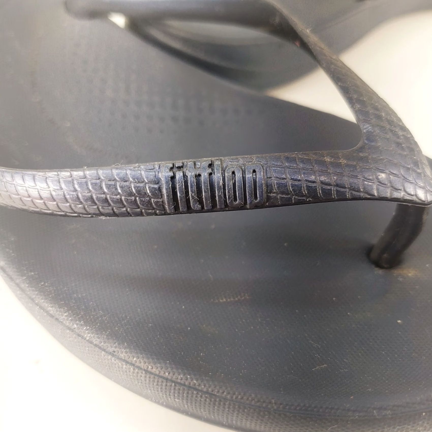 Vintage FitFlop Iqushion Blue Gloss Comfort Flip Flop Womens Size 10 Sandal Size US 8 / IT 38 - 4 Thumbnail