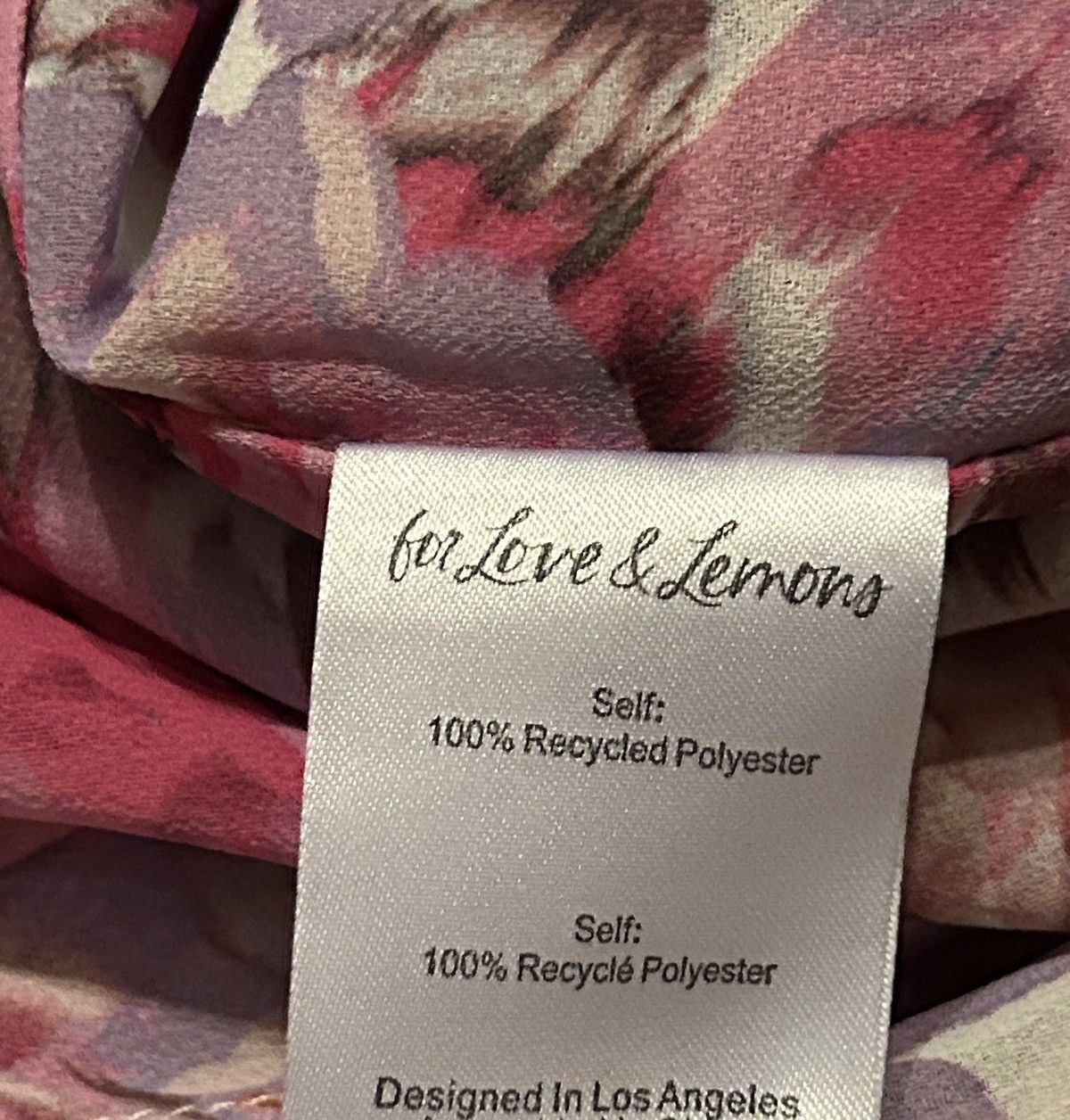 For Love & Lemons For Love & Lemons Annabelle Mini Skirt Pink size XL Size 30" / US 8 / IT 44 - 3 Thumbnail