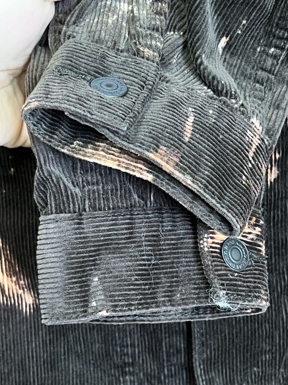 Japanese Brand UNIQLO acid washed punk rock&roll trucker corduroy jackets Size US S / EU 44-46 / 1 - 10 Thumbnail