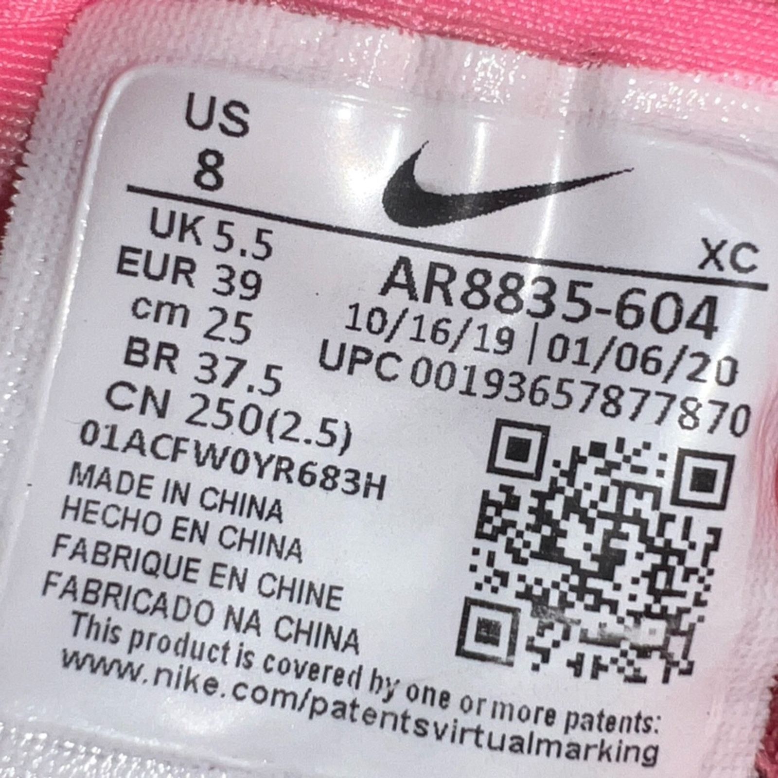 Nike Nike Air Zoom Vapor X Womens 8 Pink Tennis Pickleball Shoes Size US 8 / IT 38 - 9 Thumbnail