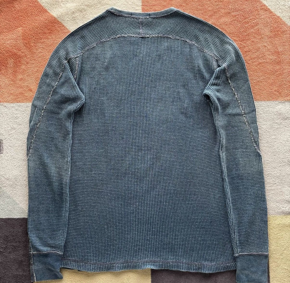 Polo Ralph Lauren Ralph Lauren Polo Waffle Knit Long Sleeve Thick Tee K22 Size US S / EU 44-46 / 1 - 5 Thumbnail
