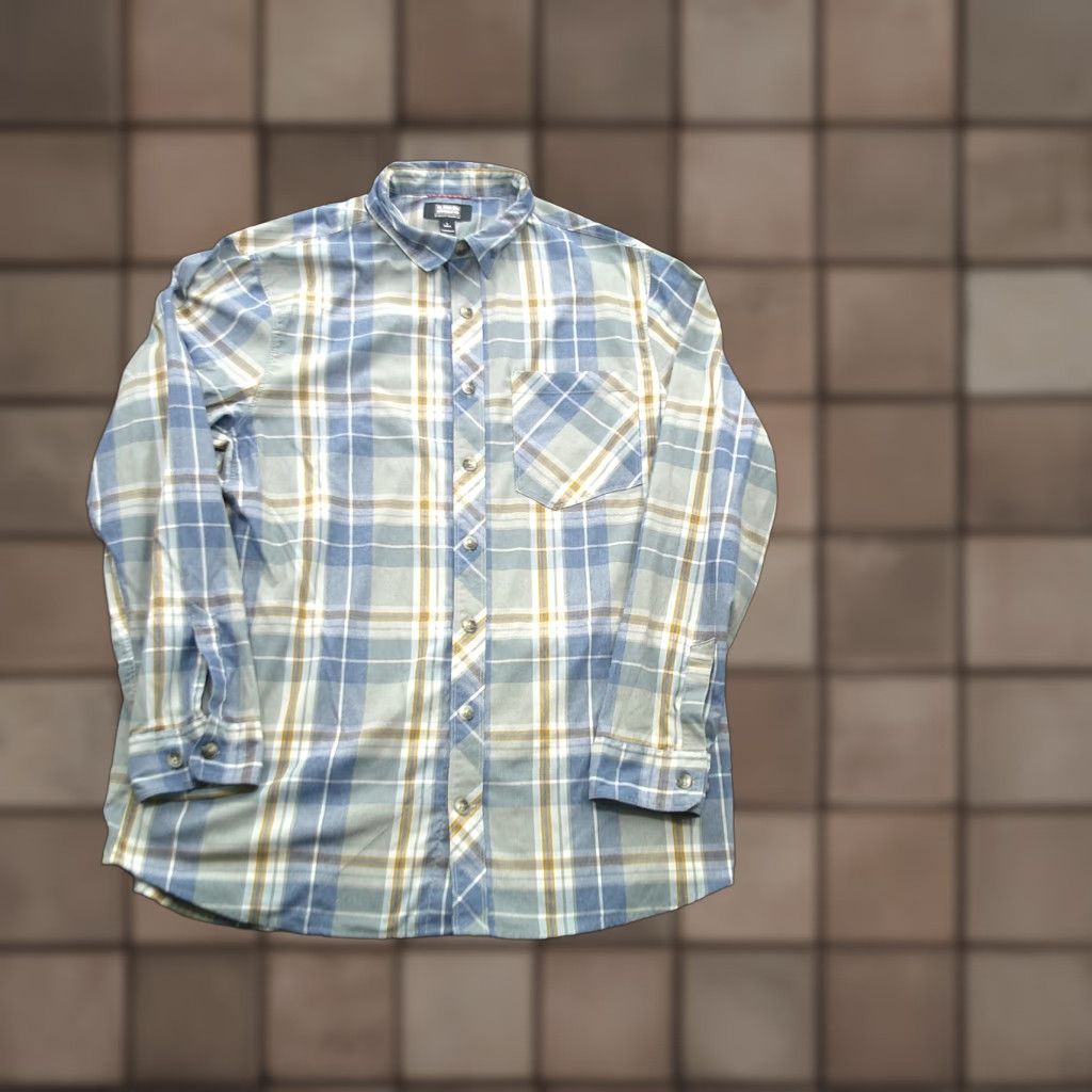 Vintage VINTAGE Alaskan Hardgear Shirt Mens Large Tall Blue Plaid Long Sleeve Button Up Outdoor Size US L / EU 52-54 / 3 - 1 Thumbnail