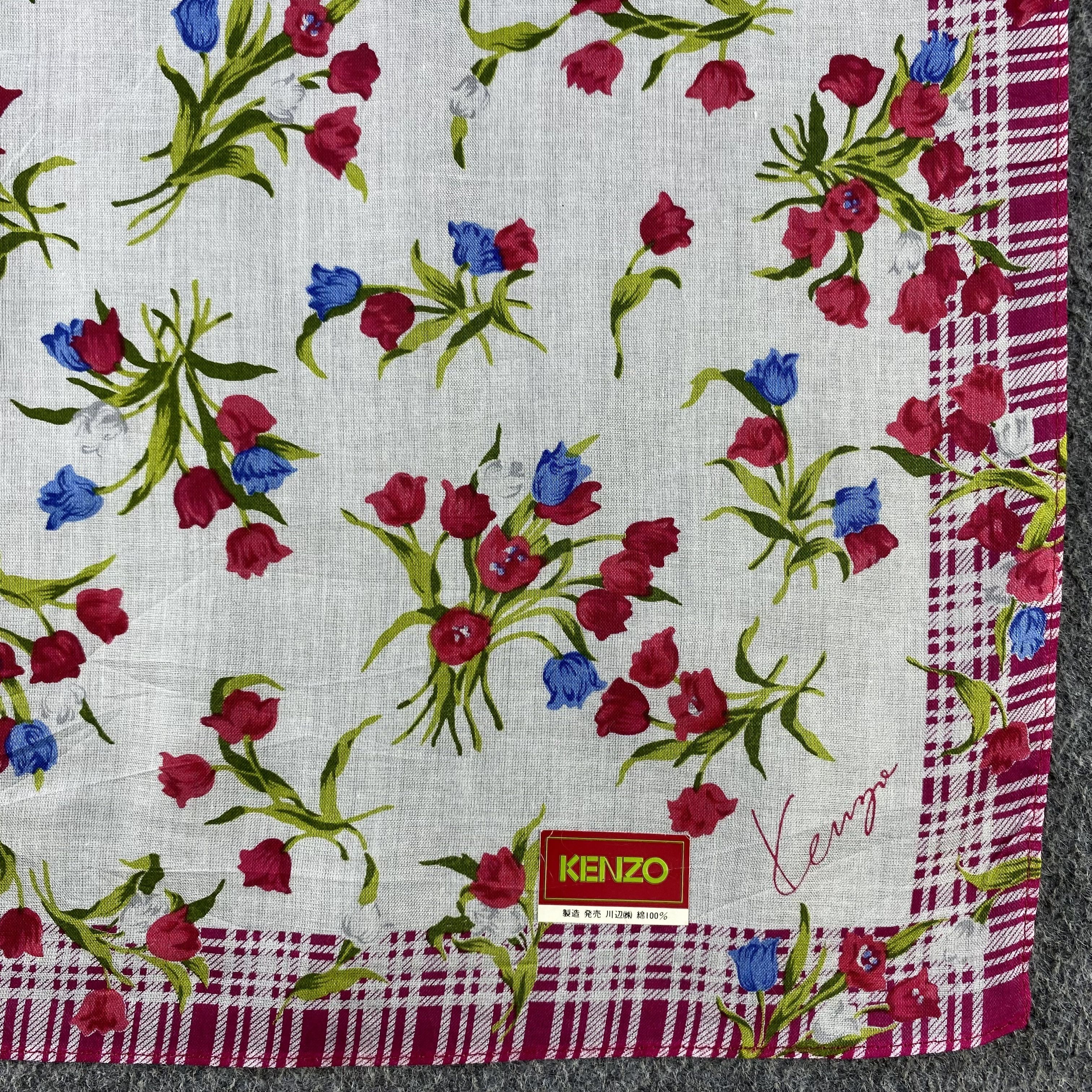 Kenzo × Vintage Kenzo Handkerchief/Neckerchief/Bandana HC740 Size ONE SIZE - 3 Thumbnail
