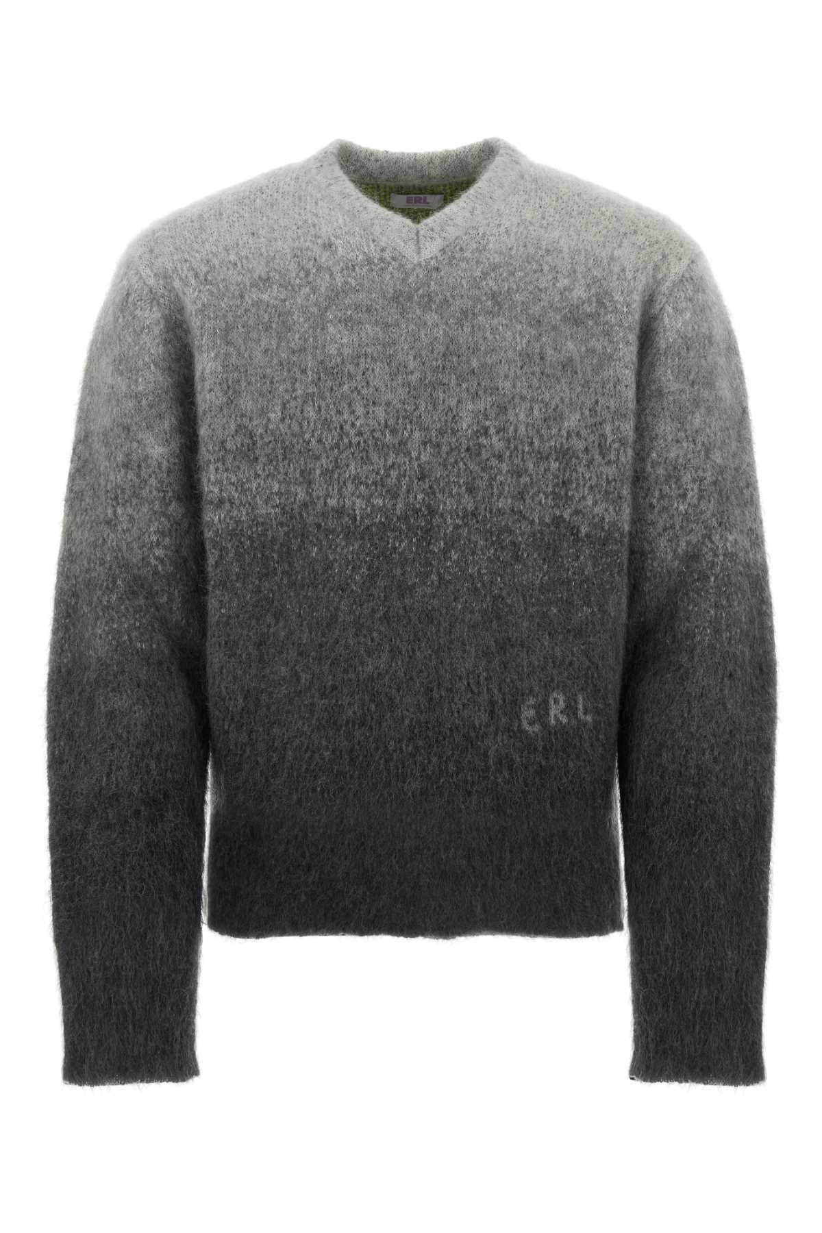 image of Erl Multicolor Mohair Blend Sweater, Men's (Size XL)