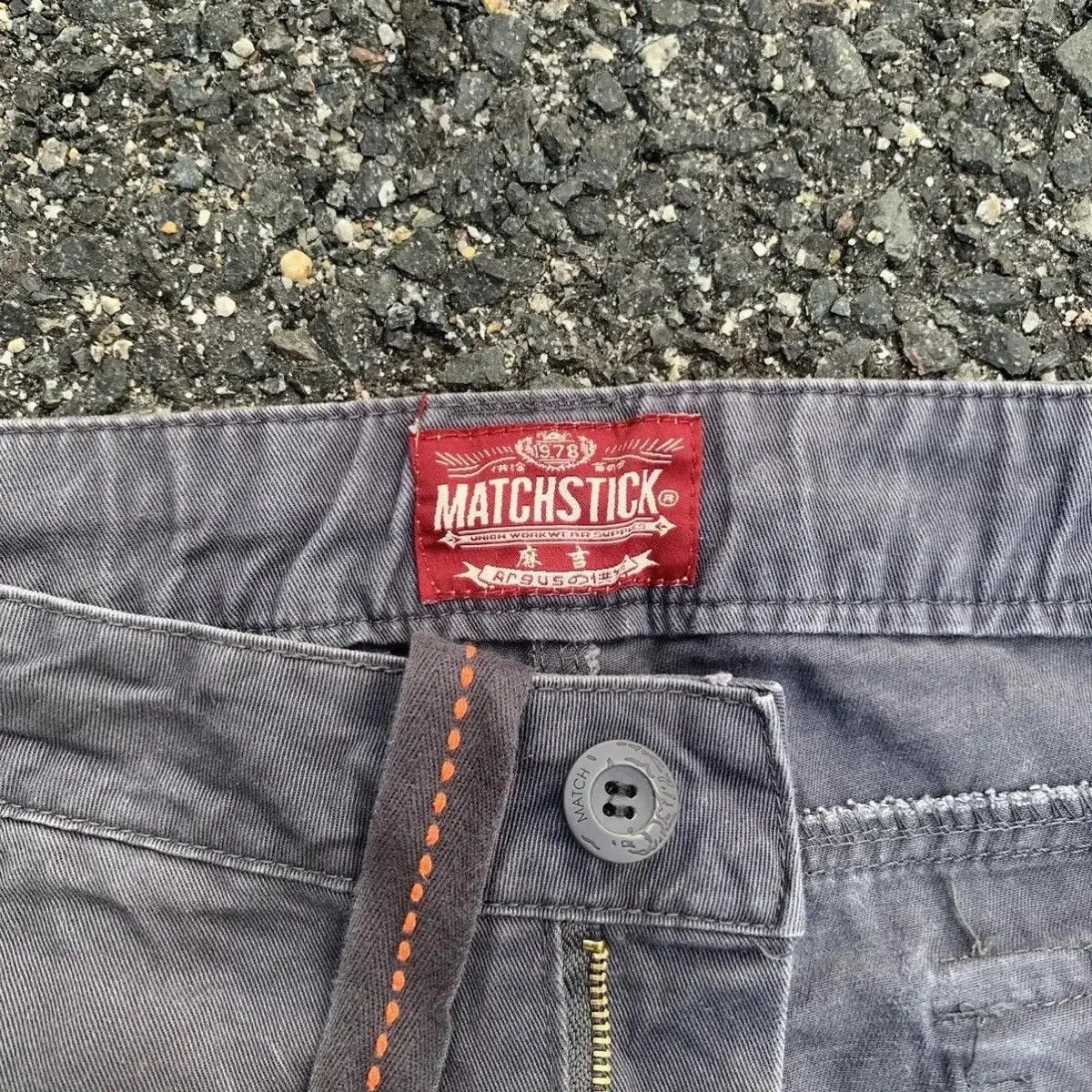 Matchless ⚡️FASTDEAL⚡️MATCHSTICK Utility MultiPocket Faded Cargo Pants Size US 34 / EU 50 - 4 Thumbnail
