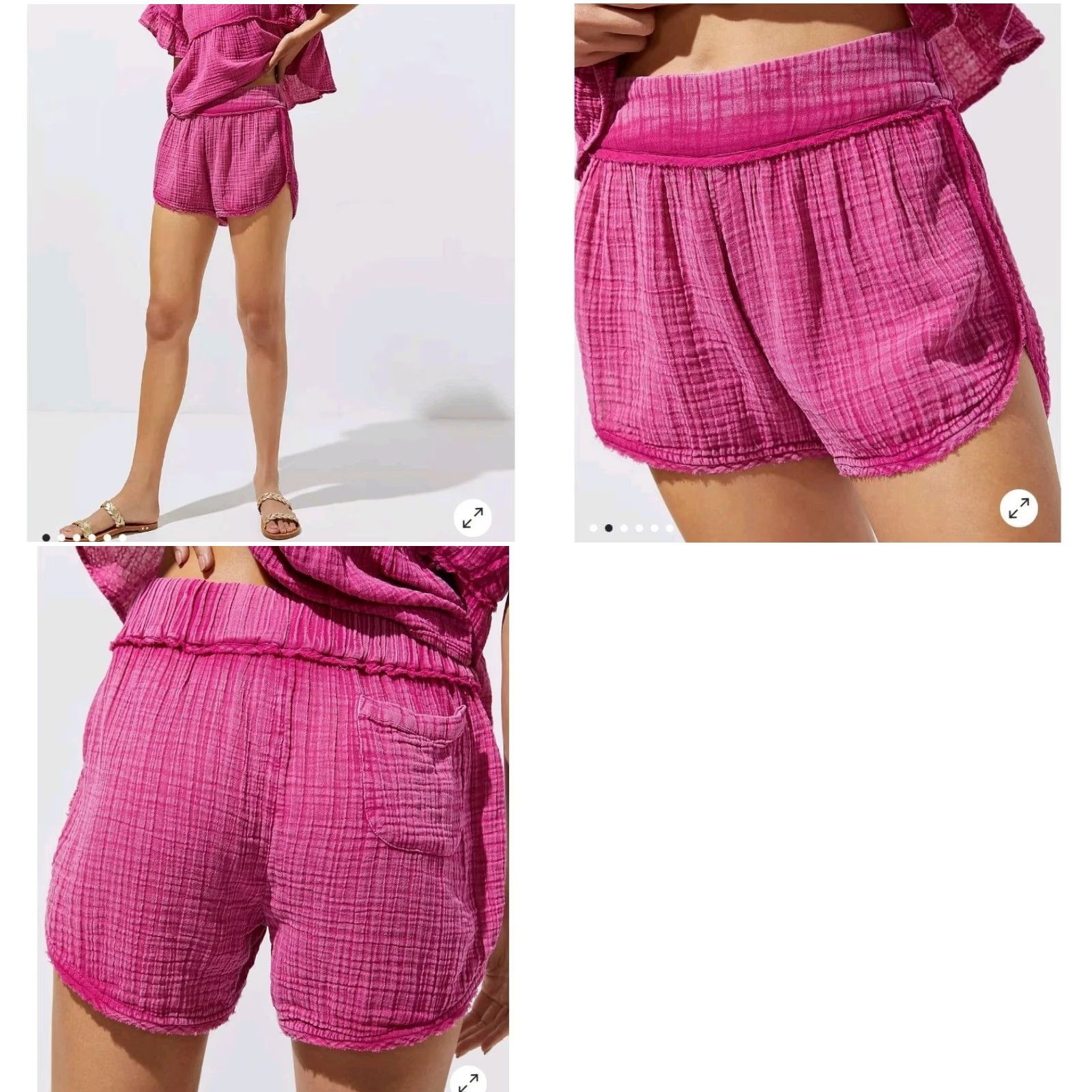 Anthropologie Anthropologie Daily Practice Butter Yellow Gauzy Beach Shorts XS Size 26" / US 2 / IT 38 - 9 Thumbnail