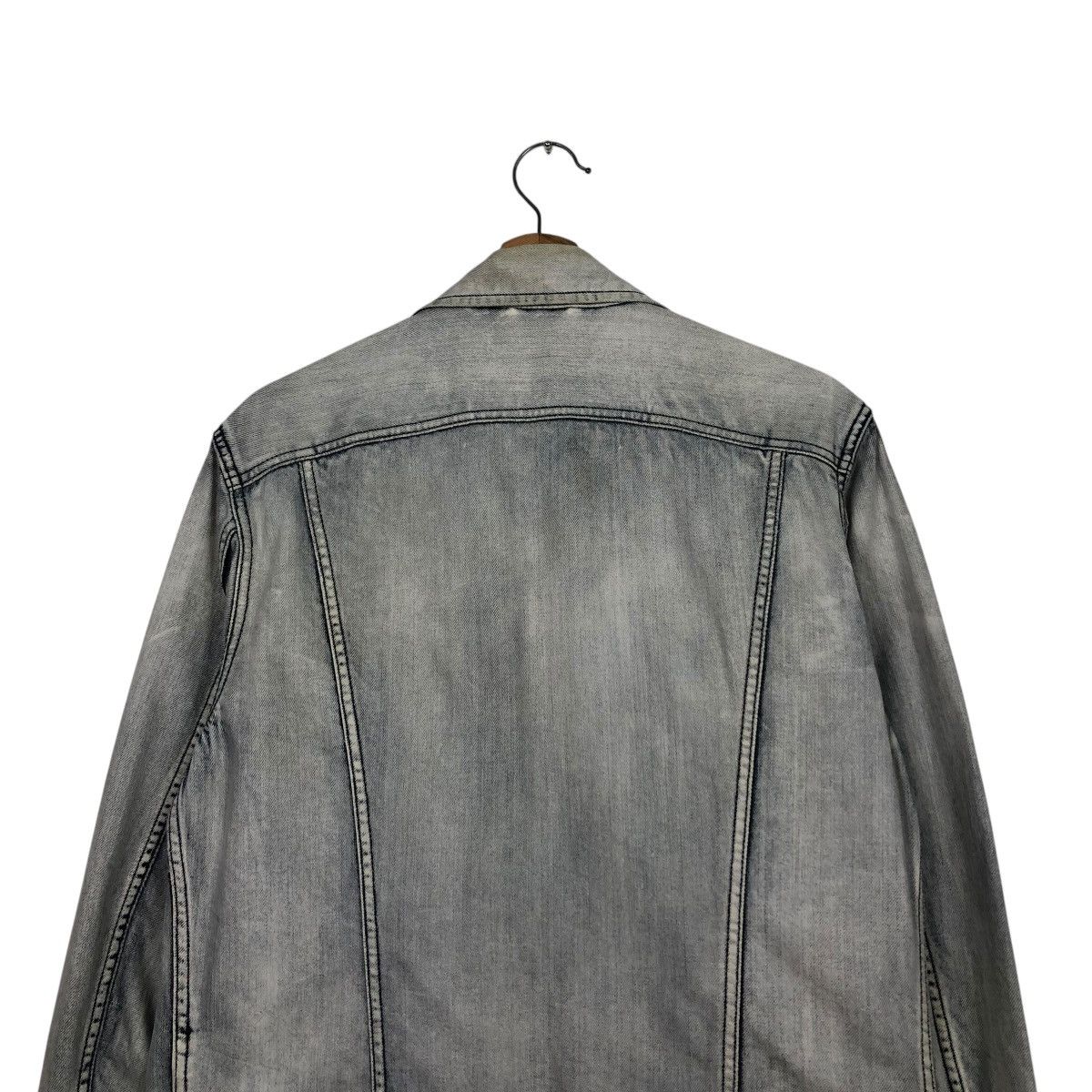 Diesel 🔥VINTAGE DENIM BIKER JACKET DIESEL ACID WASH DESIGN Size US M / EU 48-50 / 2 - 11 Thumbnail