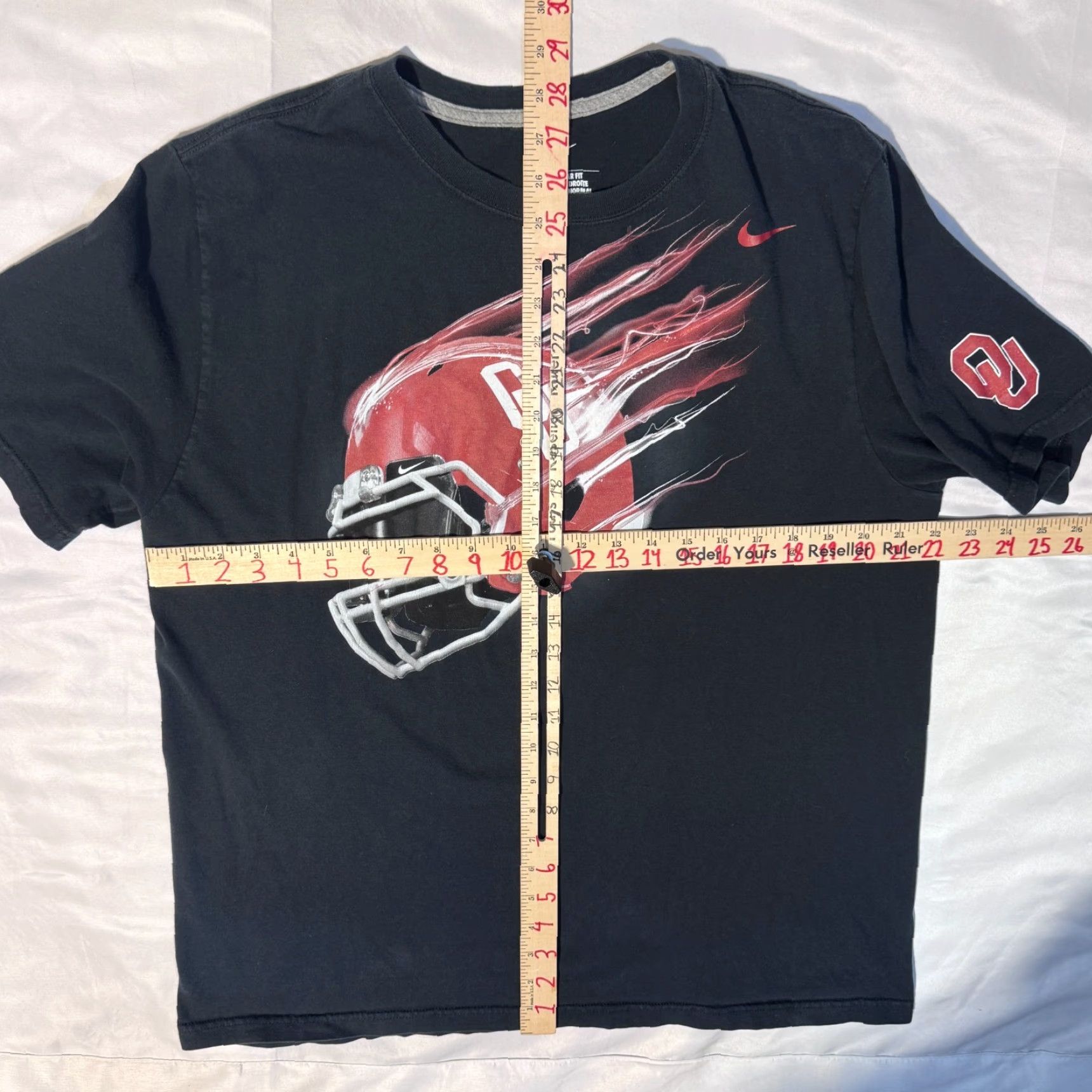 Nike Nike Oklahoma Sooners College Football Helmet Black Tshirt XL Men Short Sleeve Crew Neck Logo University Size US XL / EU 56 / 4 - 5 Thumbnail