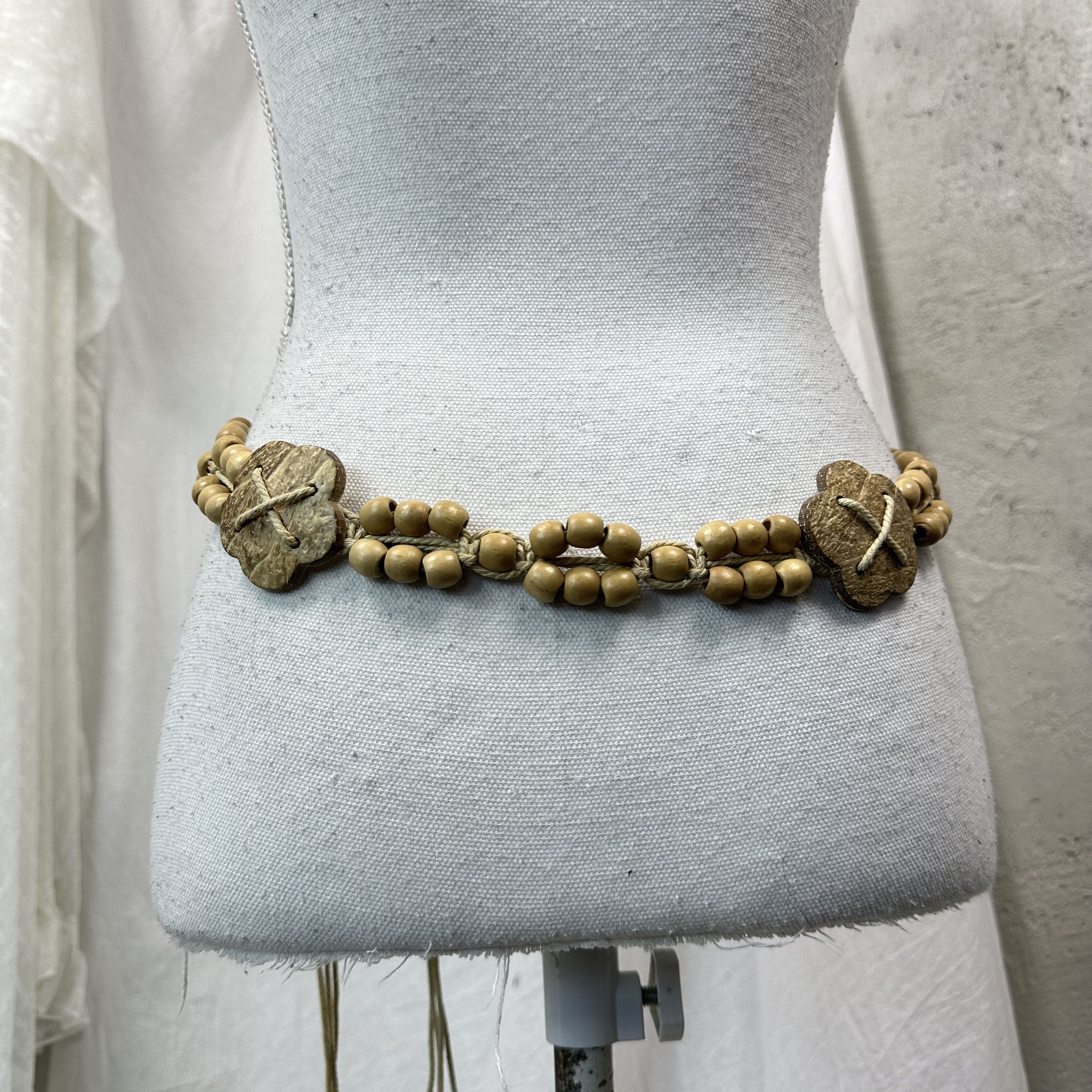 Vintage Vintage Wooden Braided Belt Y2K Size ONE SIZE - 5 Thumbnail
