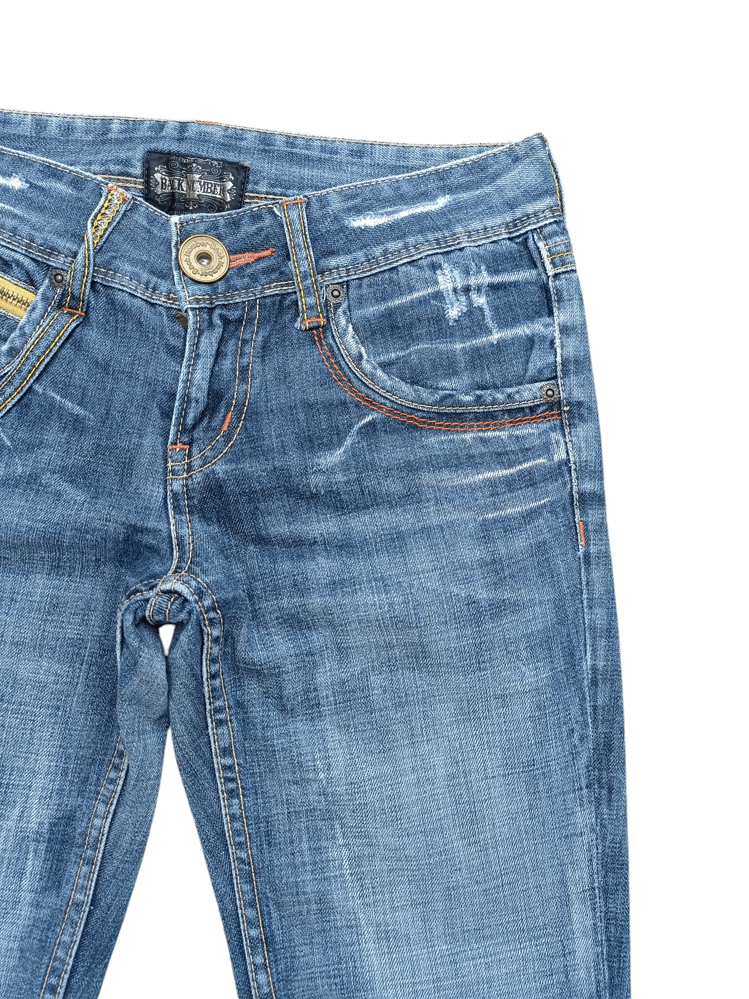 Japanese Brand VINTAGE 90s Flared Back Number Faded Jean Size US 28 / EU 44 - 13 Thumbnail