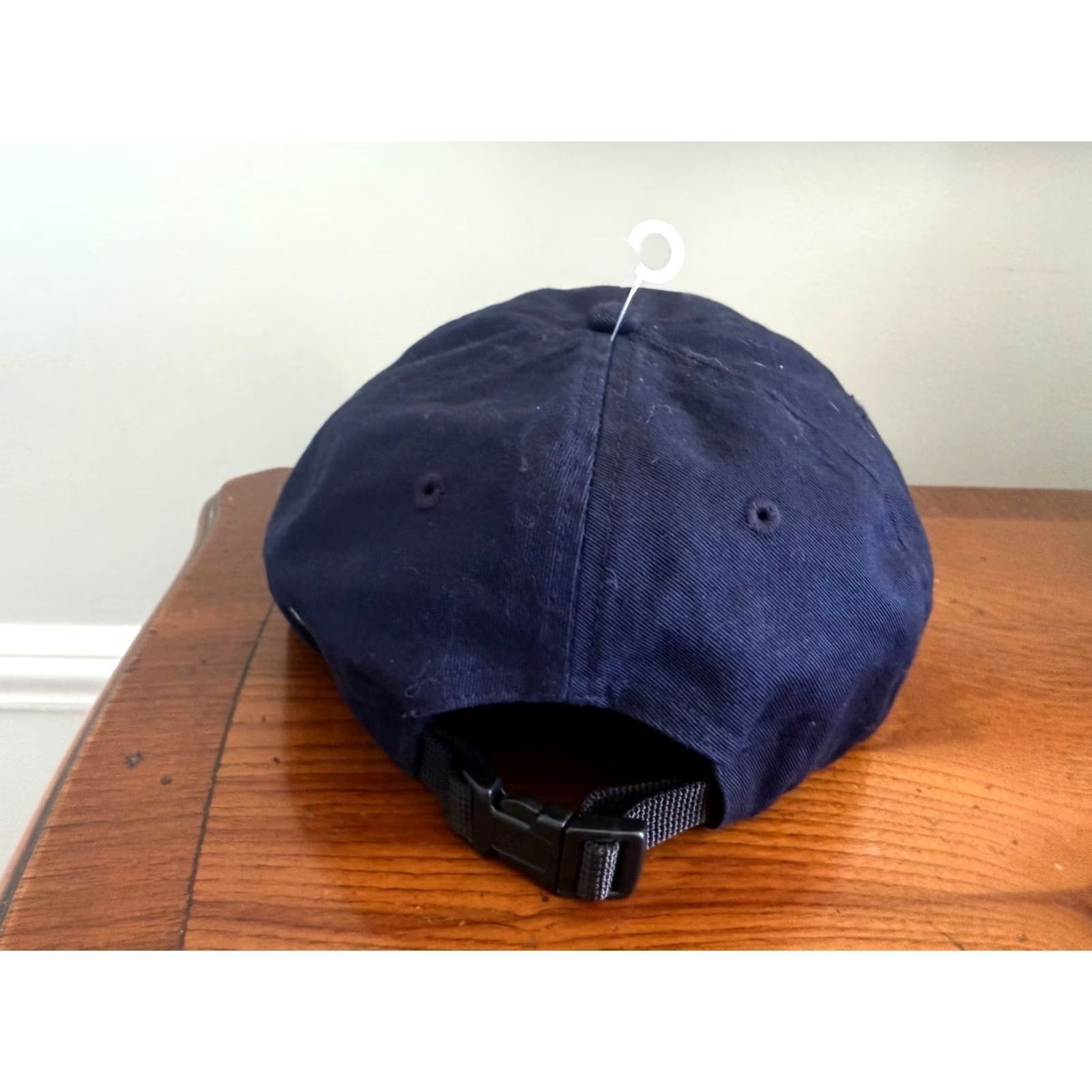 Ralph Lauren VINTAGE Polo Golf Hat Ralph Lauren 90s Pony Plastic Buckle Cotton Navy Cap RARE Men One Size Adjustable Blue Golf Hat Mens Size US M / EU 48-50 / 2 - 3 Thumbnail