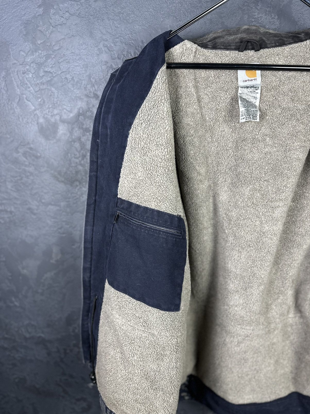 Carhartt × Vintage Vintage 90s Blue Faded Carhartt Detroit Jacket Size US L / EU 52-54 / 3 - 9 Thumbnail
