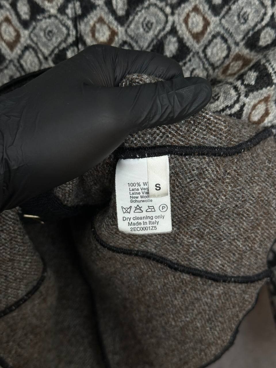 Alaia Alaia Archive Y2K Jacquard Wool Geometric Crop Jacket Italy Size S / US 4 / IT 40 - 13 Thumbnail