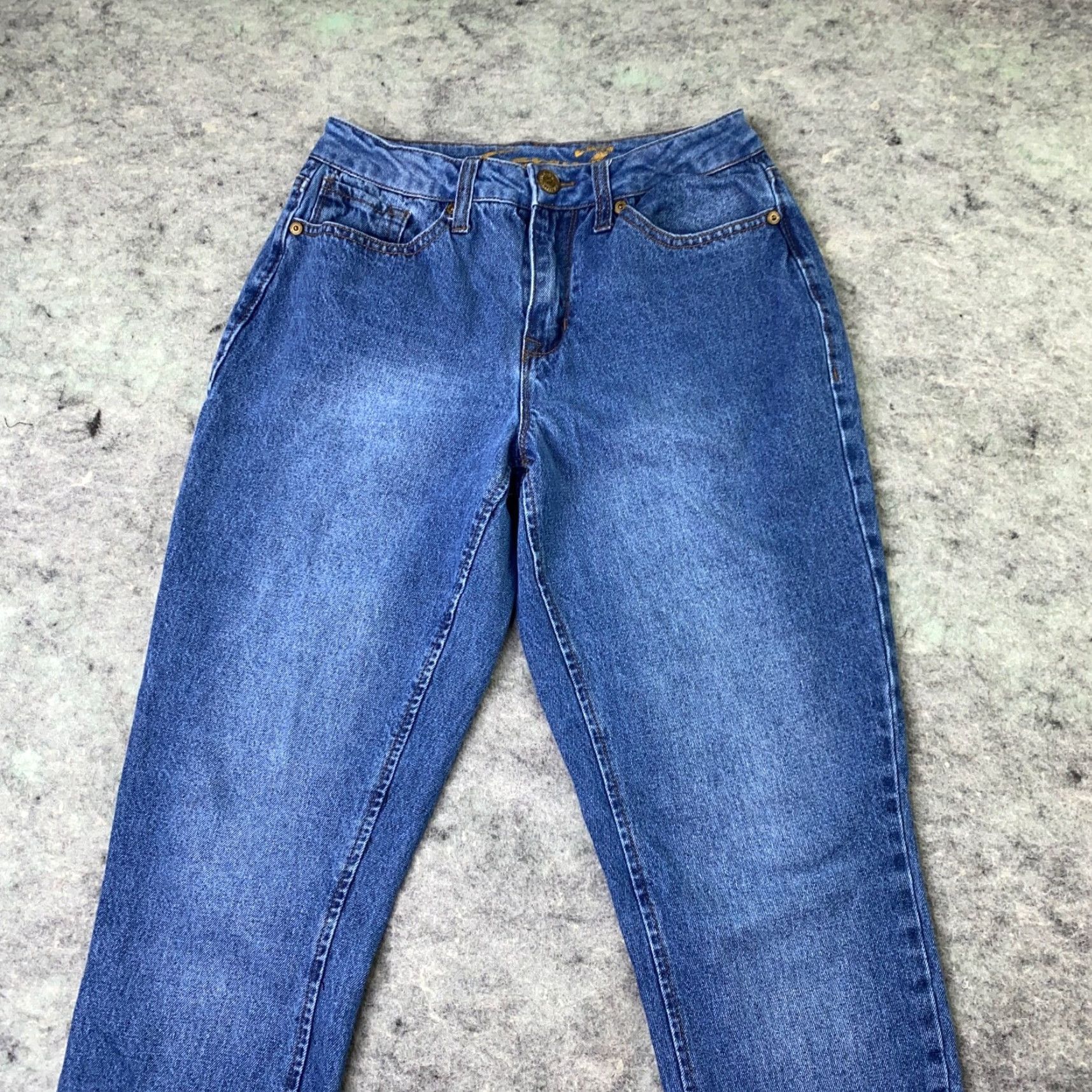Vintage Seven7 Womens Jeans Straight Leg 29" Inseam High Rise Blue Size 2 Denim Cotton Regular Womens Size 26" / US 2 / IT 38 - 3 Thumbnail