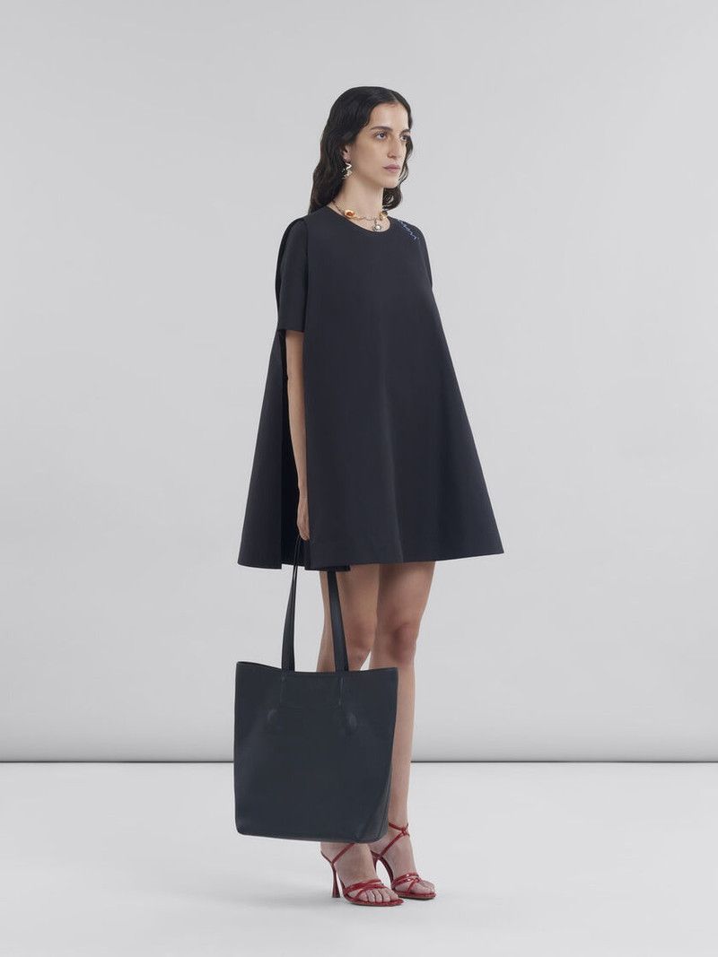 Marni o1f1d3z0326 Flared Dress in Black Size M / US 6-8 / IT 42-44 - 6 Thumbnail