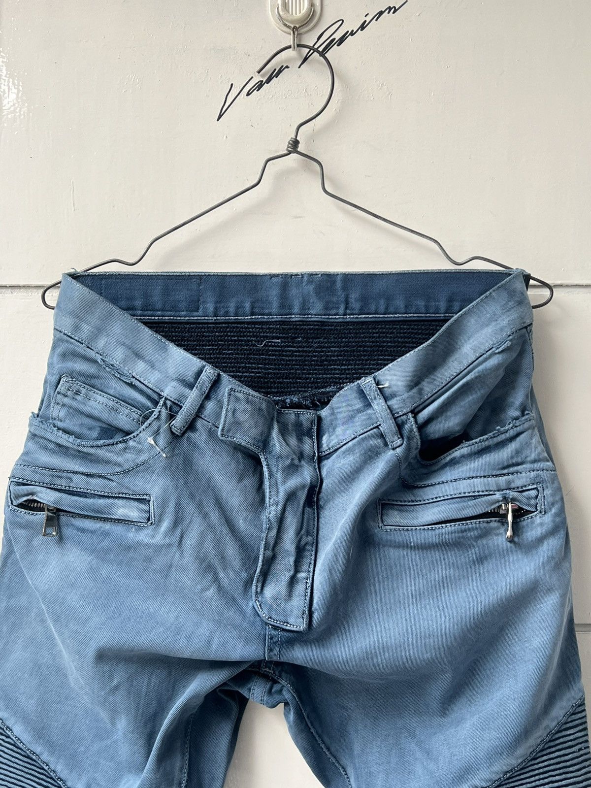Balmain Balmain Paris Biker Distressed Jeans Size US 32 / EU 48 - 11 Thumbnail